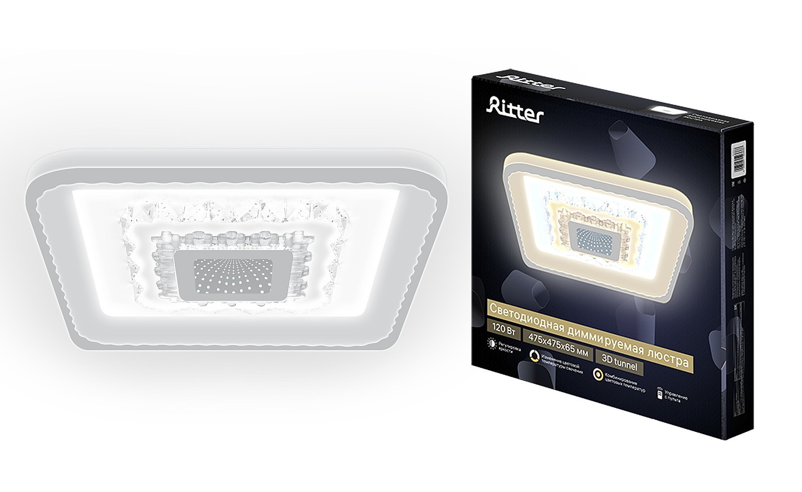 Потолочная люстра Ritter Crystal 3D 52366 6