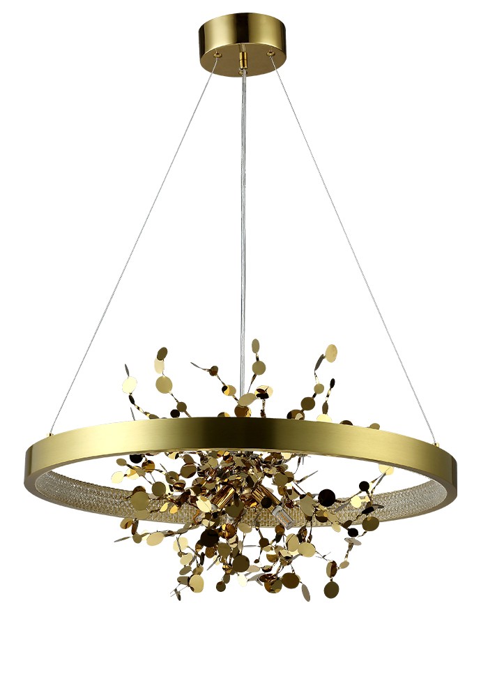 Подвесная люстра Crystal Lux Garden GARDEN SPLED+3 D600 GOLD