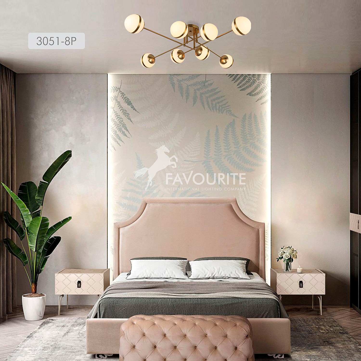 Потолочная люстра F-Promo Stripy 3051-8P