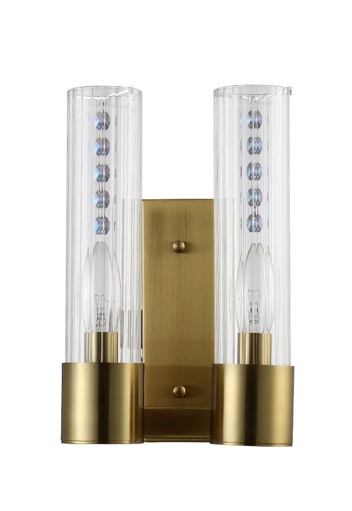 Настенное бра Crystal Lux Otono OTONO AP2 BRASS/TRANSPARENTE