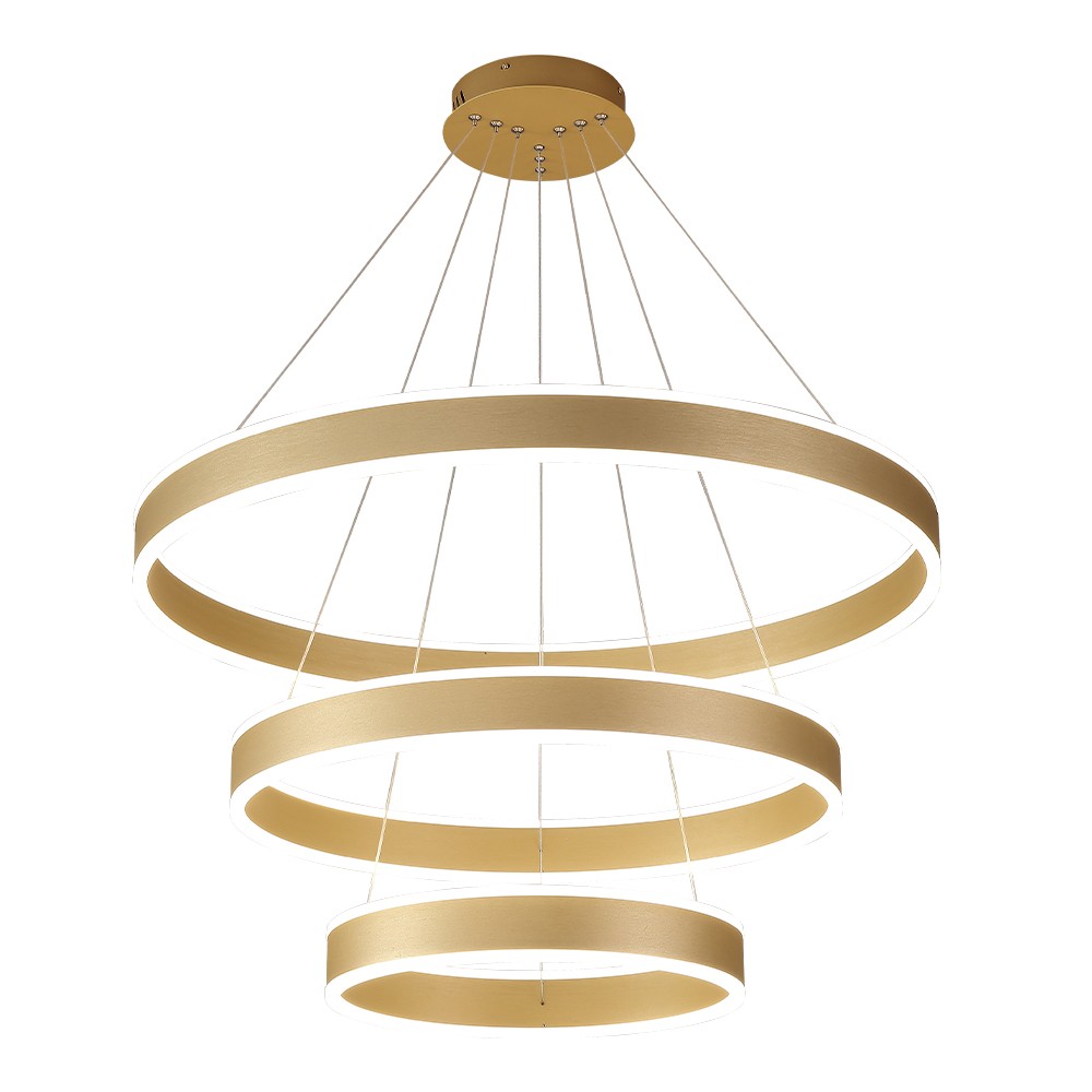 Подвесная люстра Crystal Lux MUCHOS MUCHOS SP158W LED D400+600+800 GOLD