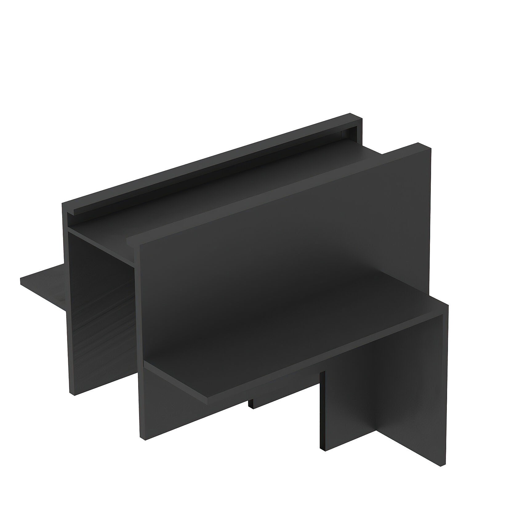 Угол стена-потолок встраиваемый под ГКЛ Denkirs Smart TR2118-BK