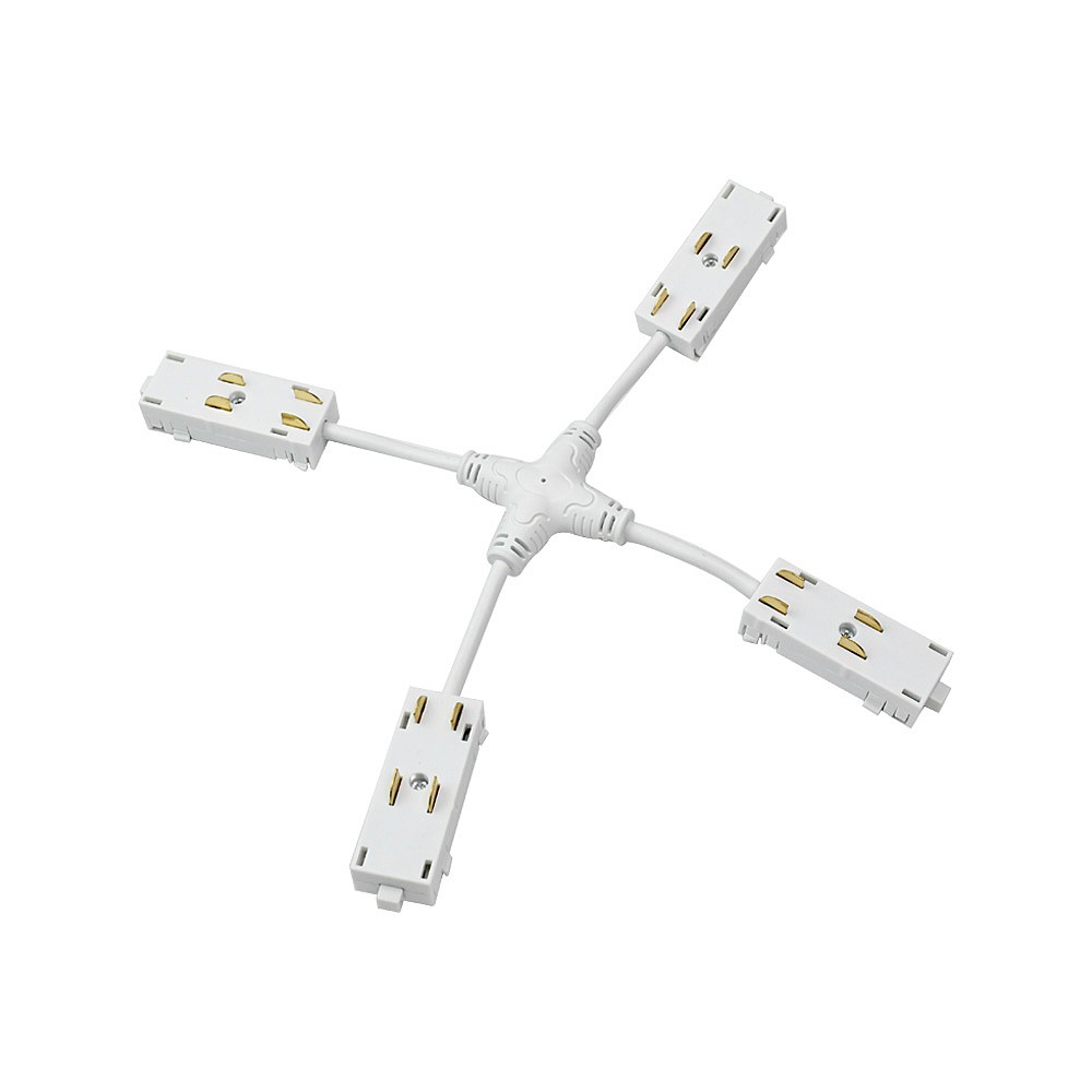 Гибкий Х-коннектор трека SMART Denkirs TR2116-WH