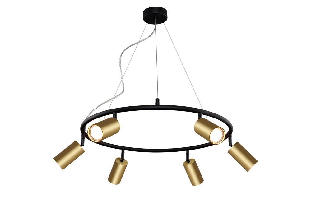 Подвесная люстра Crystal Lux Clt 015 CLT 015C6 D600 BL-GO