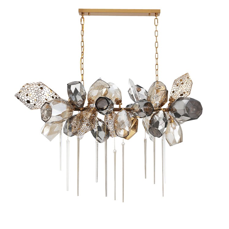 Подвесная люстра Delight Collection Britannica 8898P/BL gold/smoky