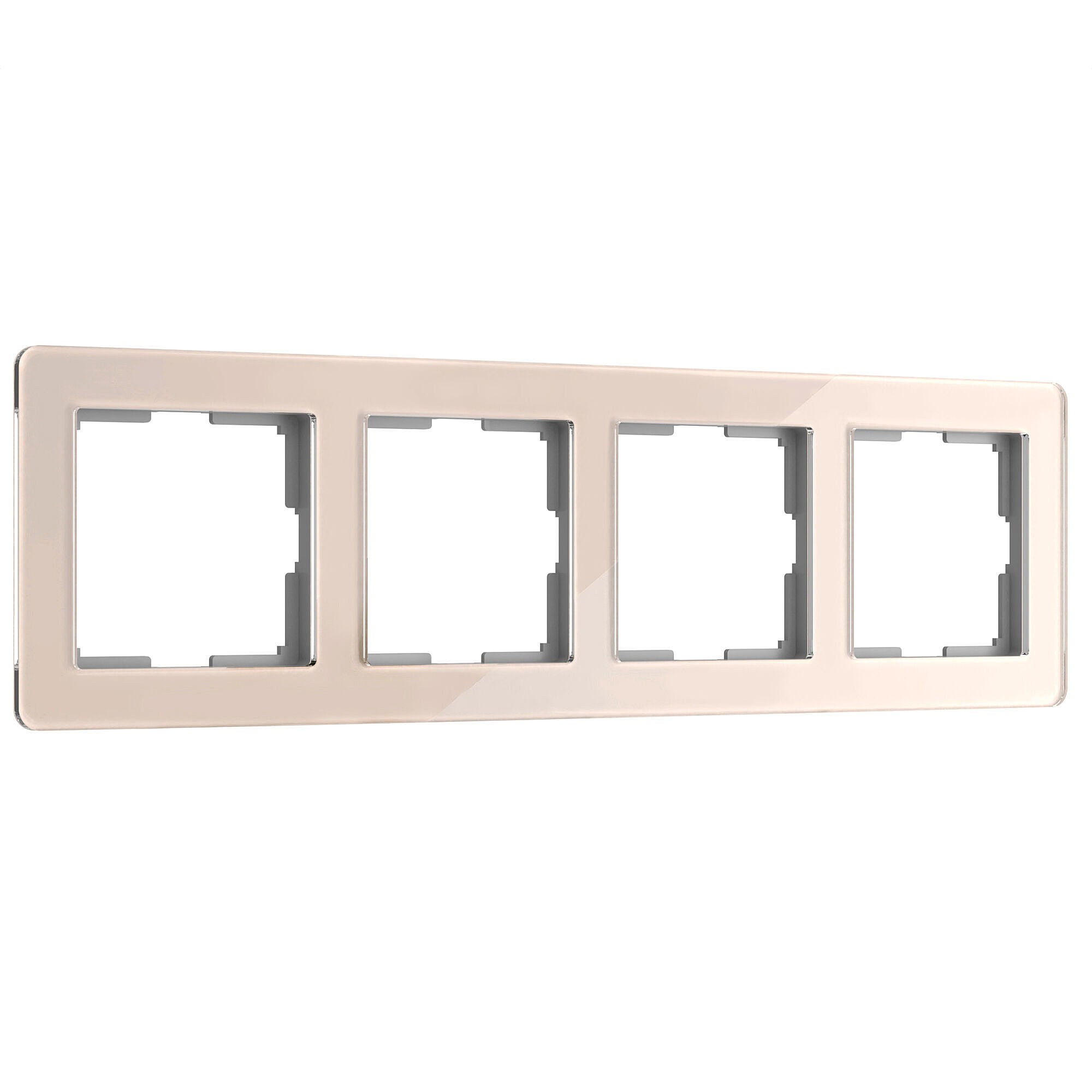 Рамка Werkel W0042743/ Рамка на 4 поста Acrylic (айвори)