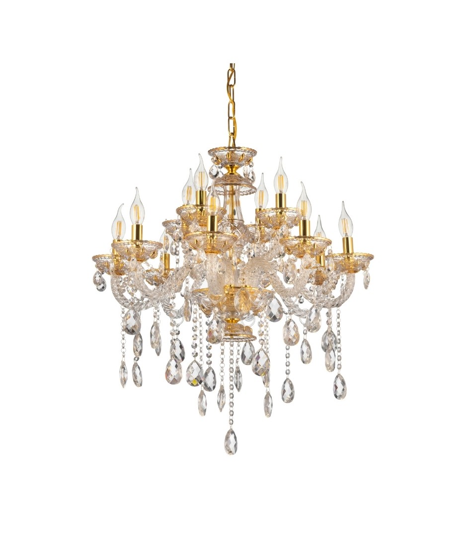 Подвесная люстра Lumina Deco Eliza LDP 7025-8+4 GD