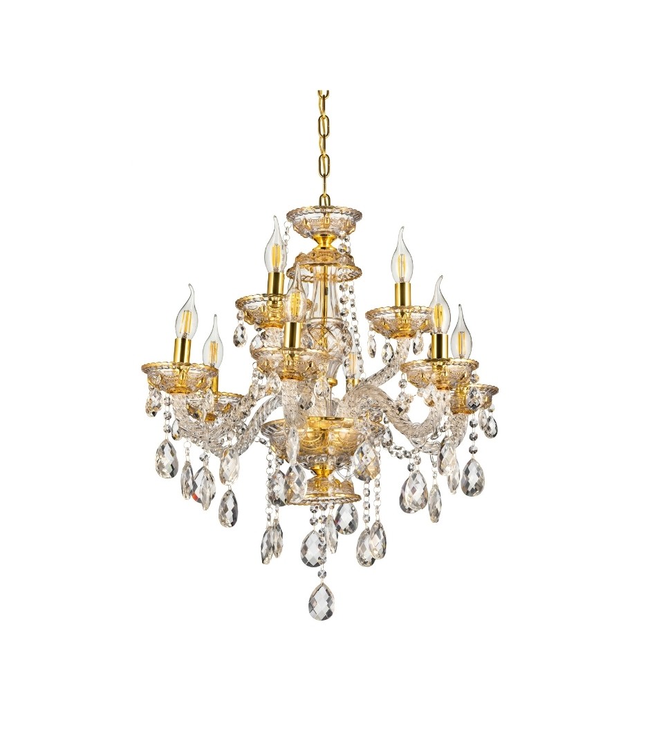 Подвесная люстра Lumina Deco Eliza LDP 7025-6+3 GD