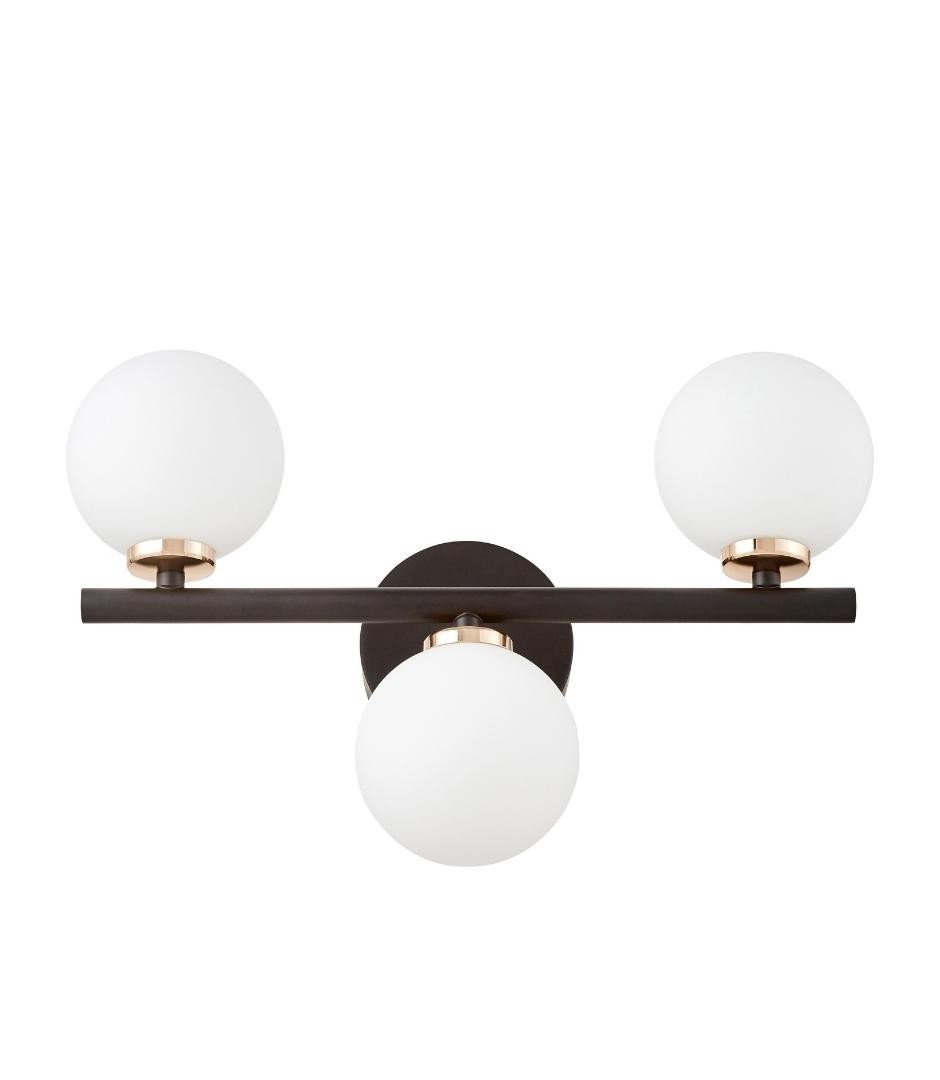 Настенное бра Lumina Deco Marsiada LDW 6033-3 BK+F.GD