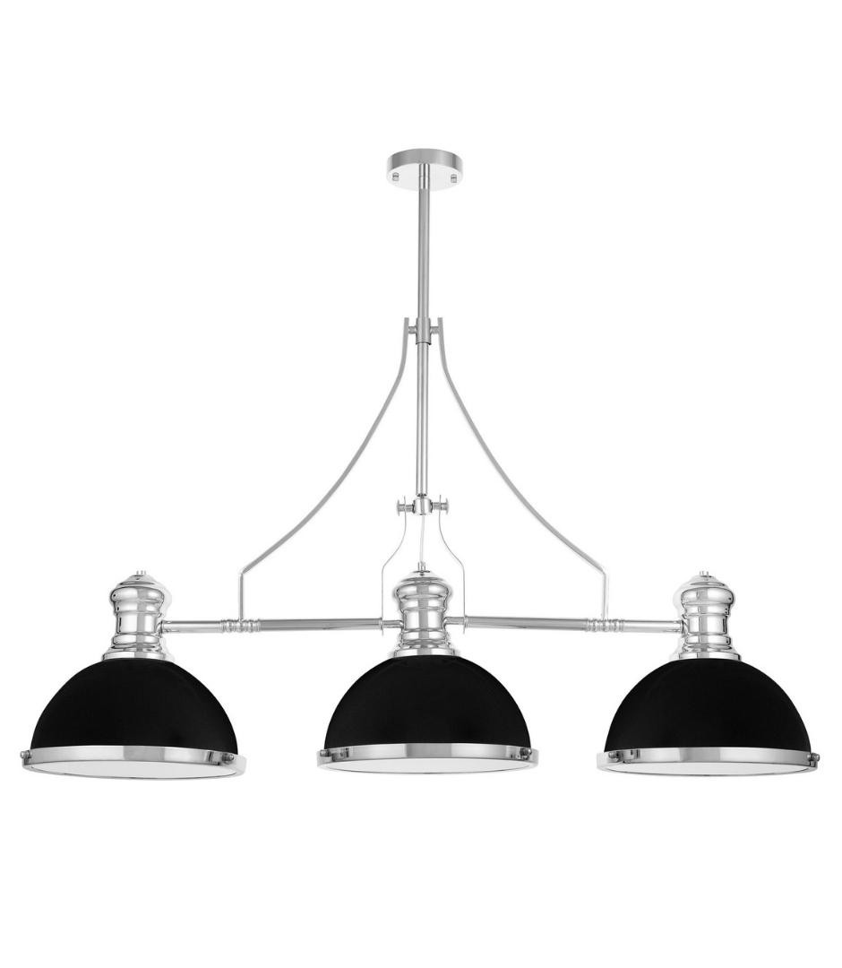 Потолочная люстра Lumina Deco ETTORE LDP 710-3 BK+CHR