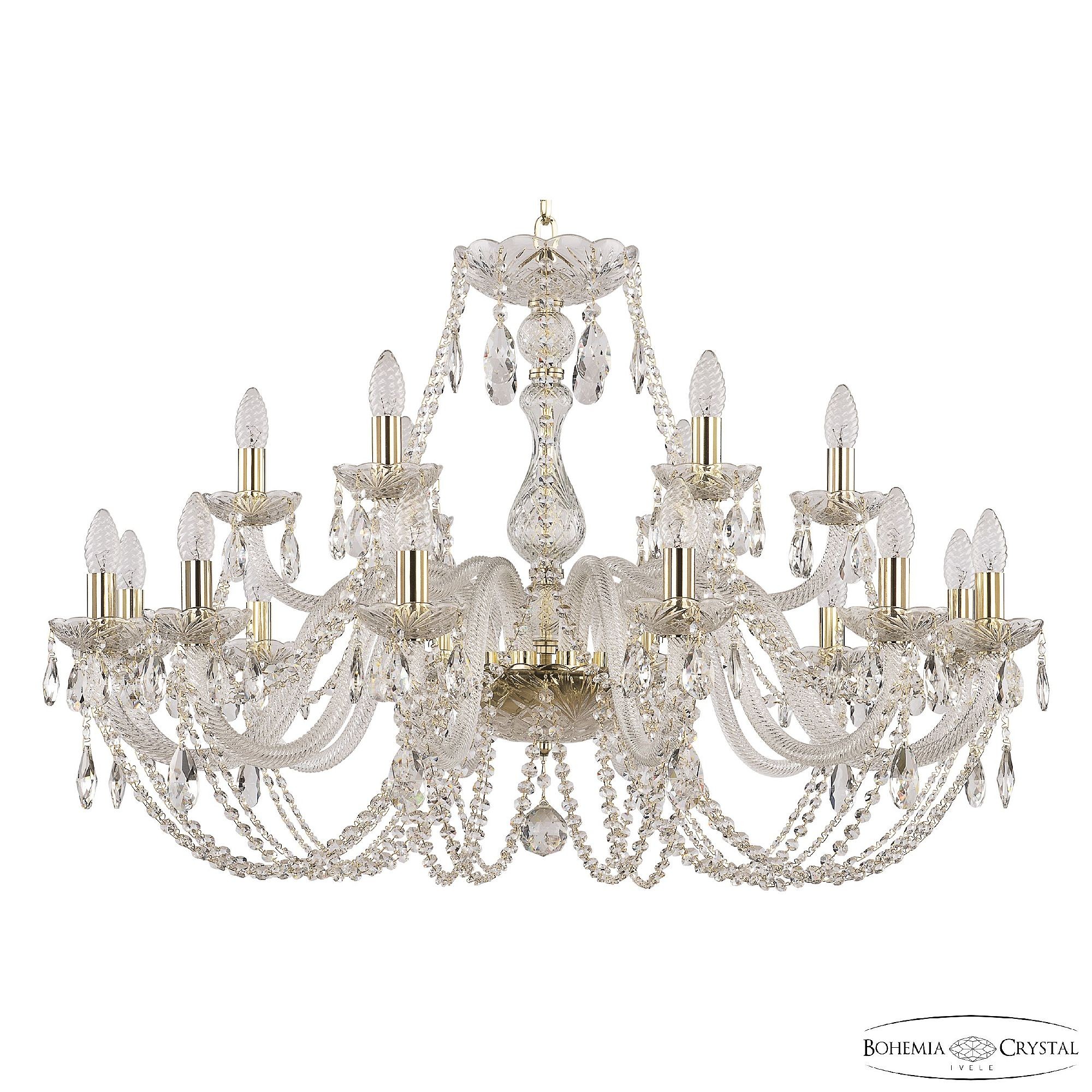 Подвесная люстра Bohemia 101 101/12+6/360 G