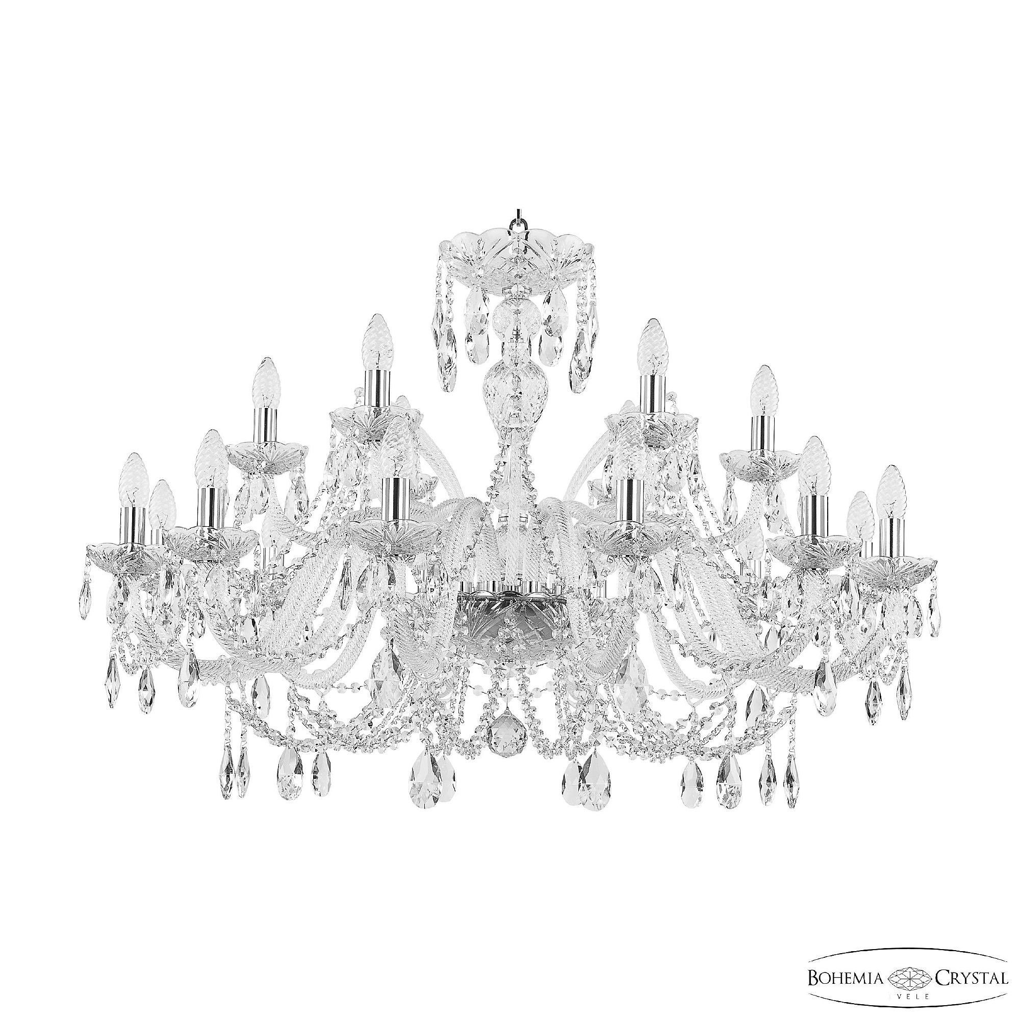 Подвесная люстра Bohemia 105 105/12+6/360 Ni