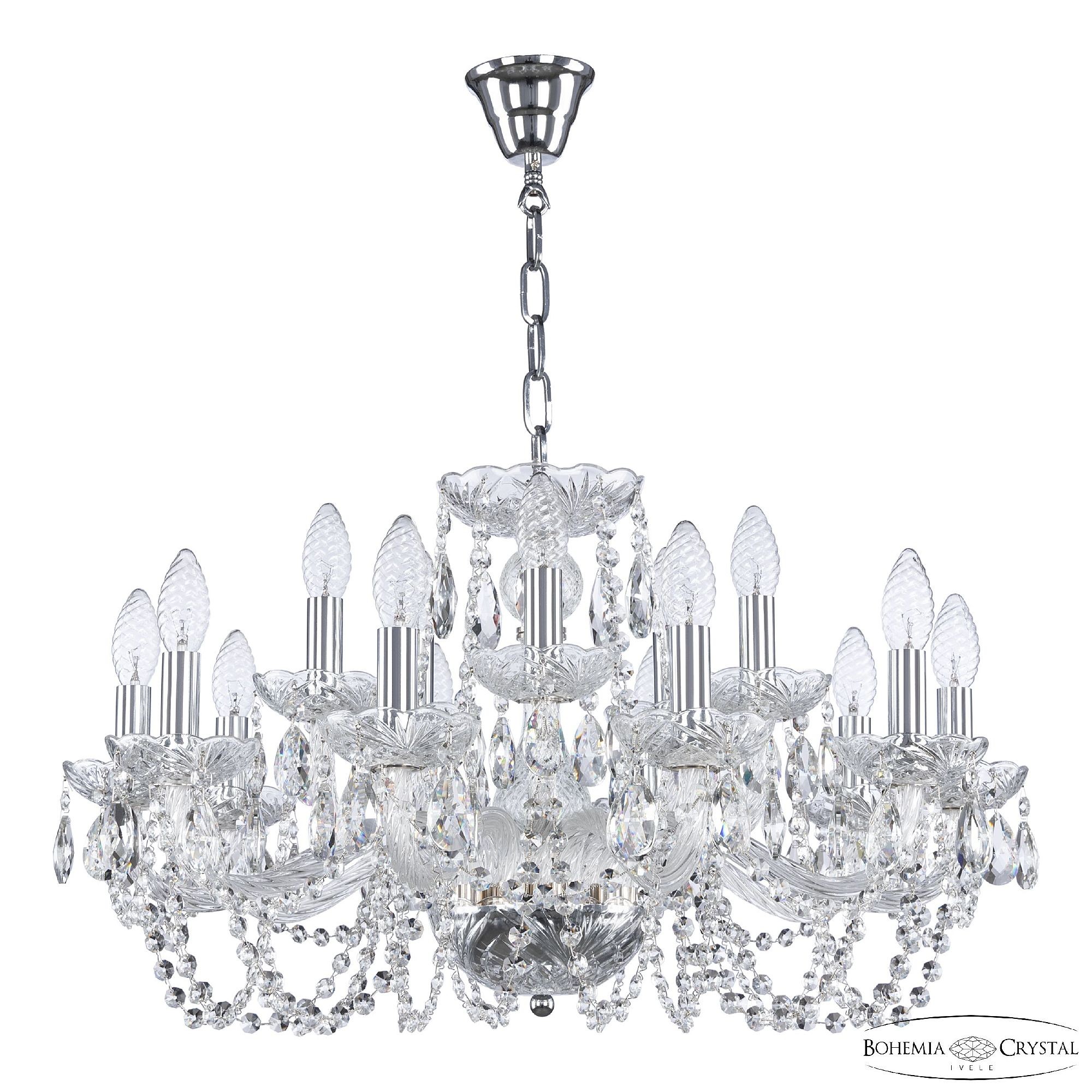 Подвесная люстра Bohemia 119 119/10+5/240 Ni