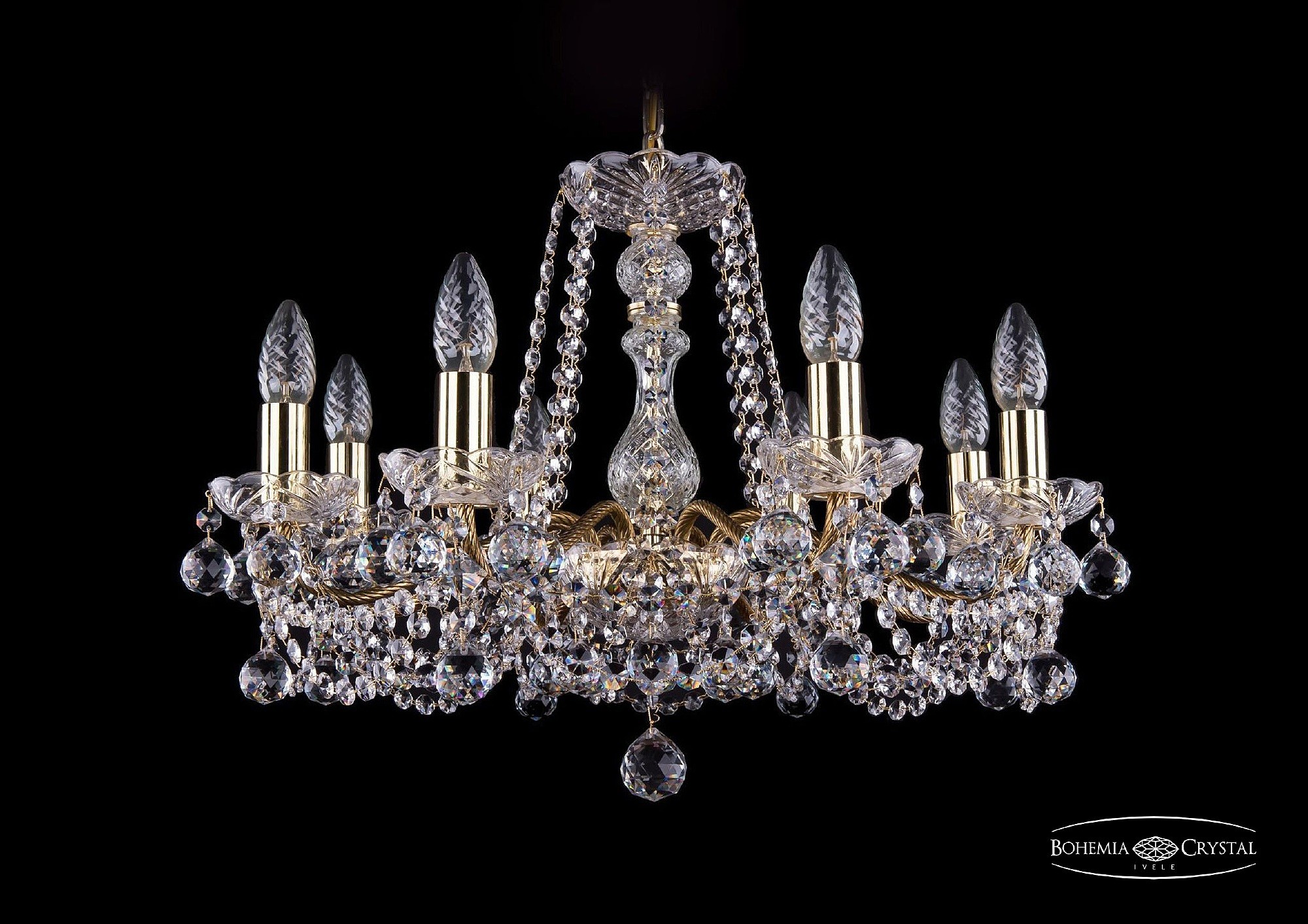 Подвесная люстра Bohemia 1214/8/200 G Balls