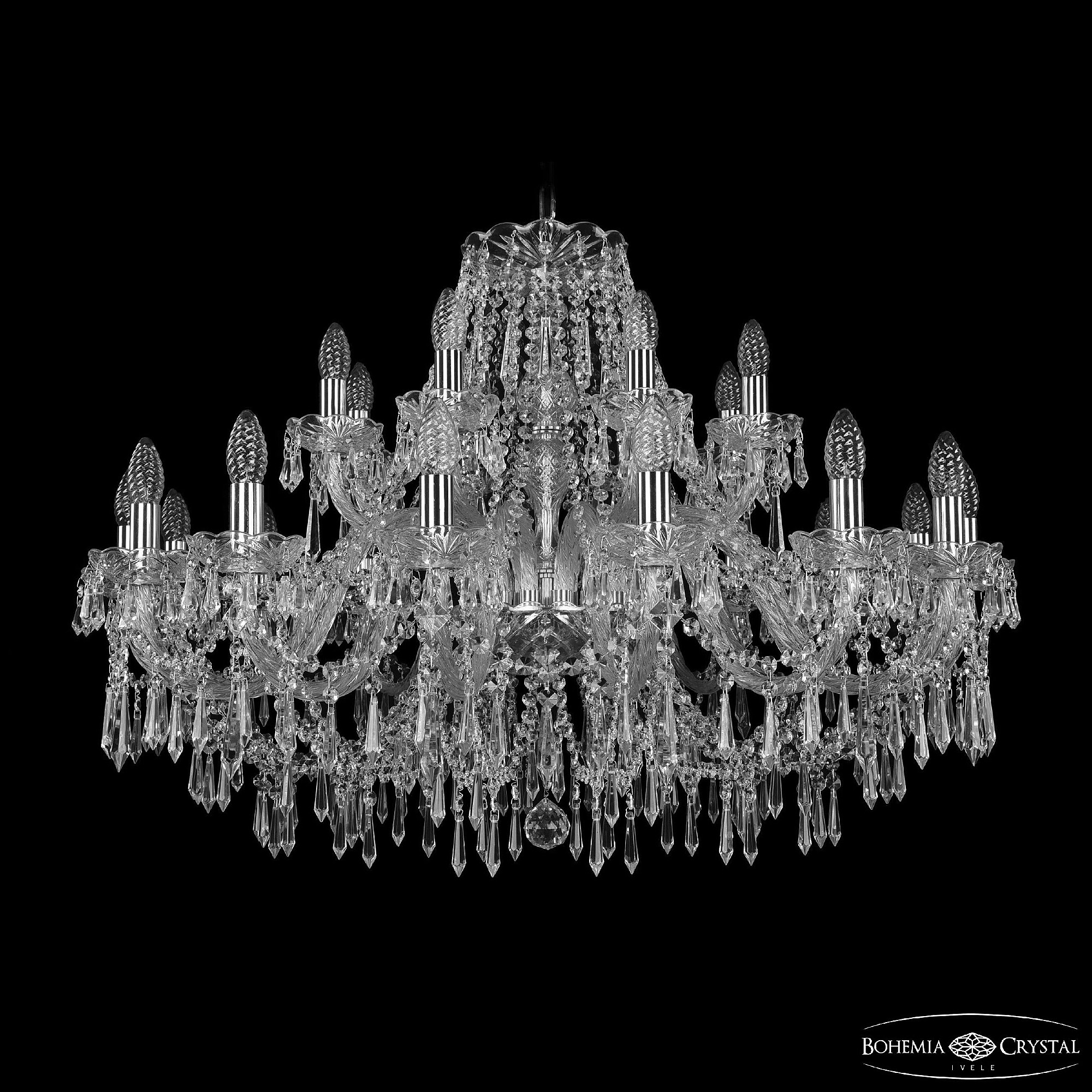 Подвесная люстра Bohemia 1403 1403/16+8/360 Ni