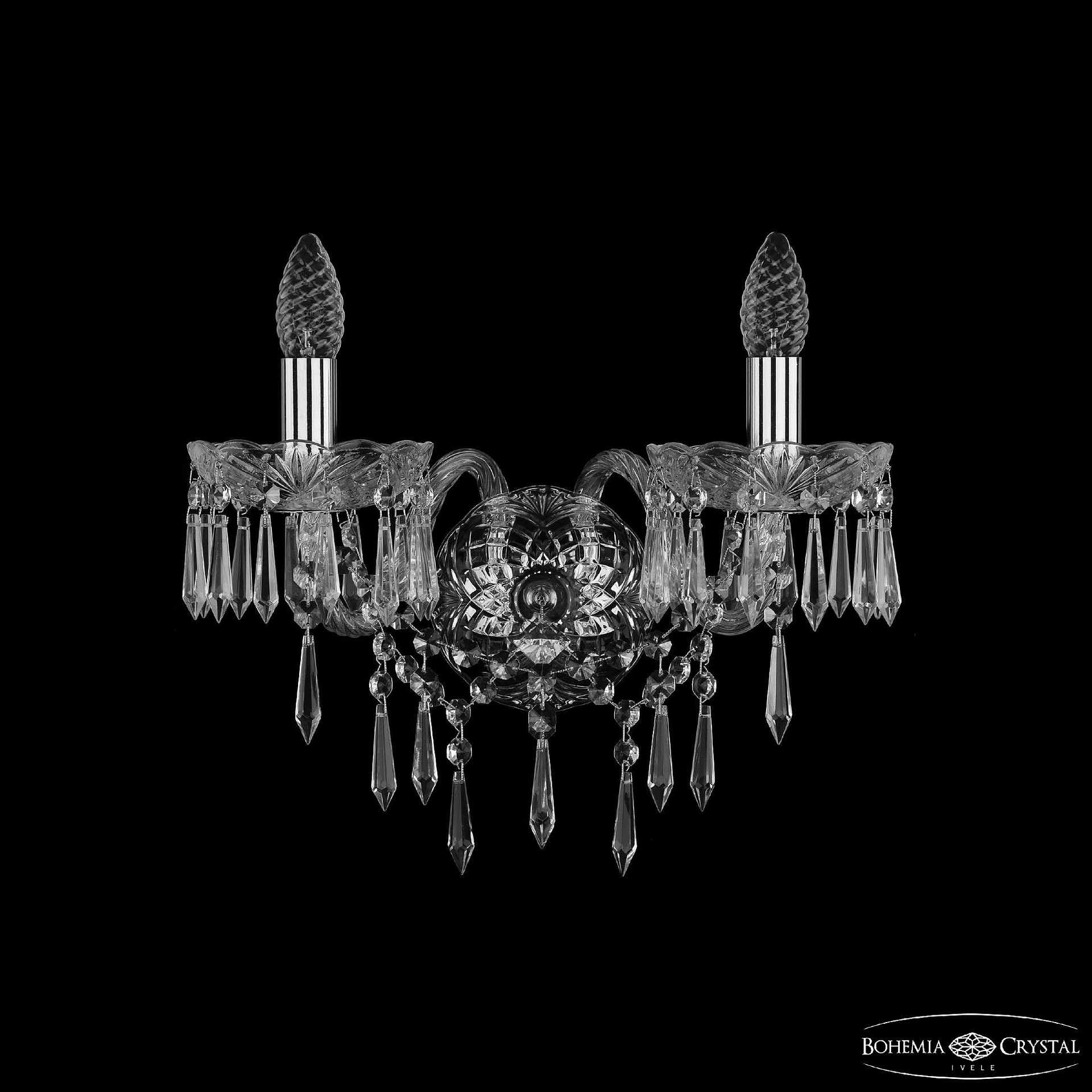 Настенное бра Bohemia 1403 1403B/2/160/XL Ni