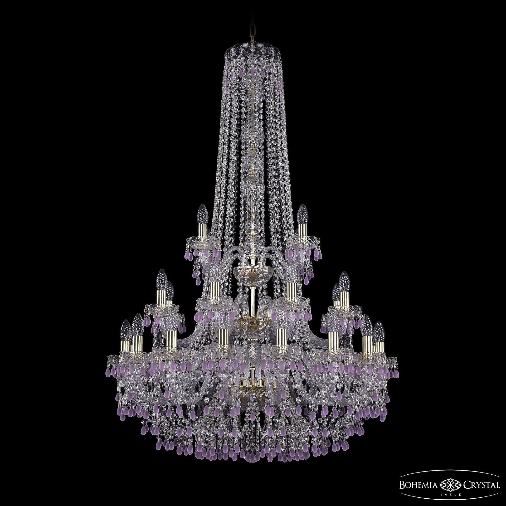 Подвесная люстра Bohemia 1410 1410/16+8+4/300/h-130/3d G V7010