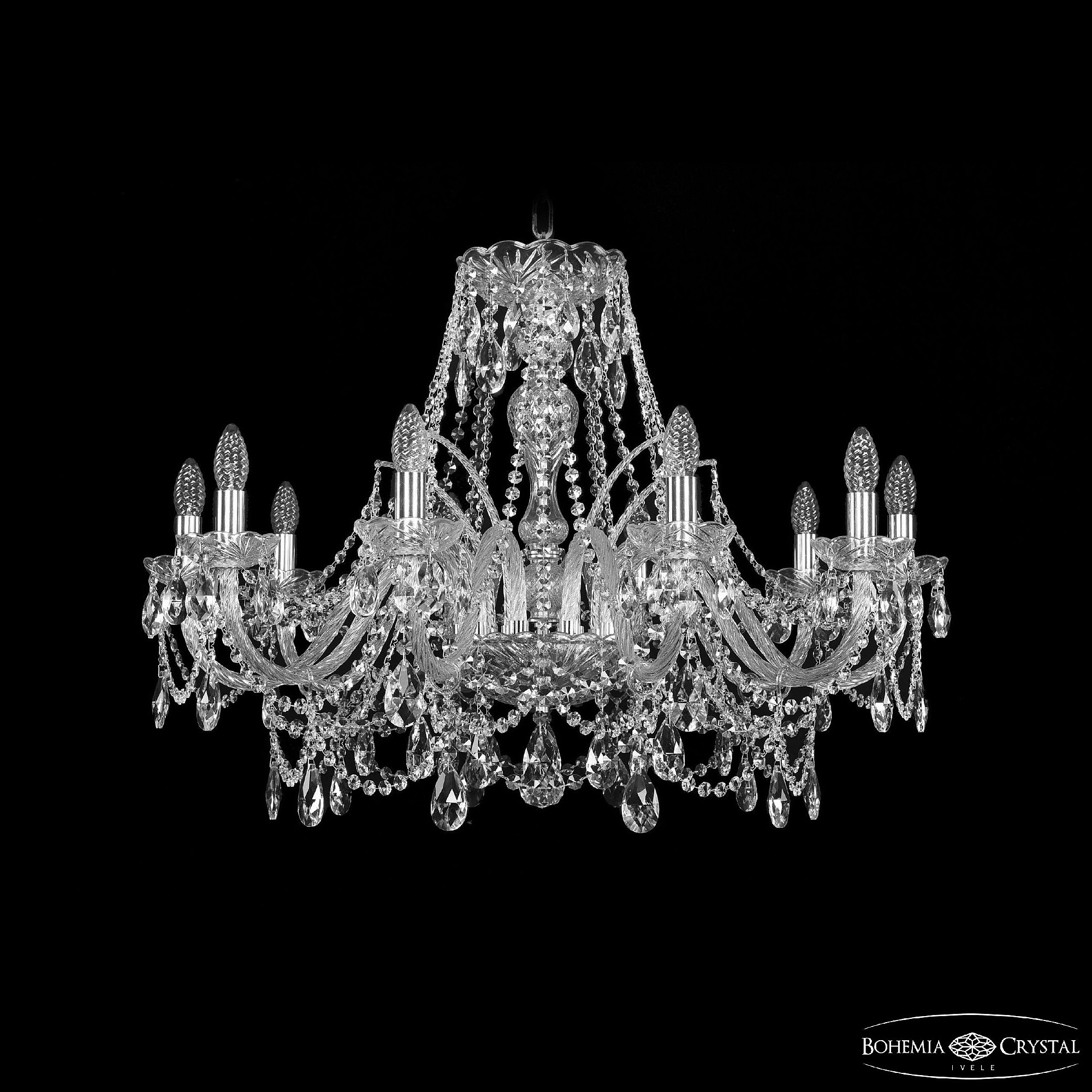 Подвесная люстра Bohemia 1411 1411/10/300 Ni