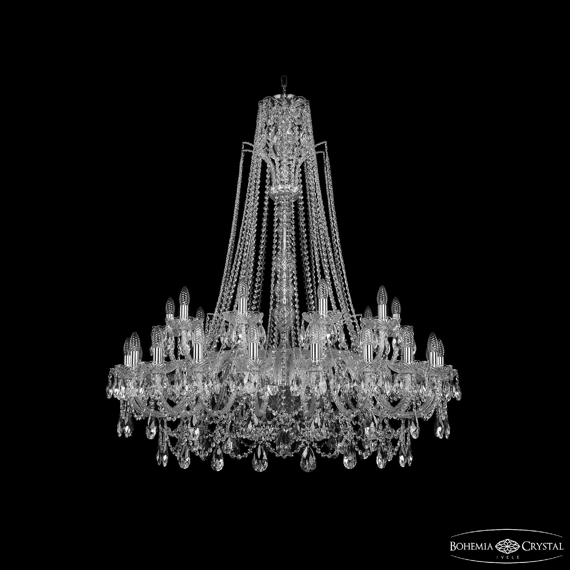 Подвесная люстра Bohemia 1411 1411/20+10/400/XL-130 Ni