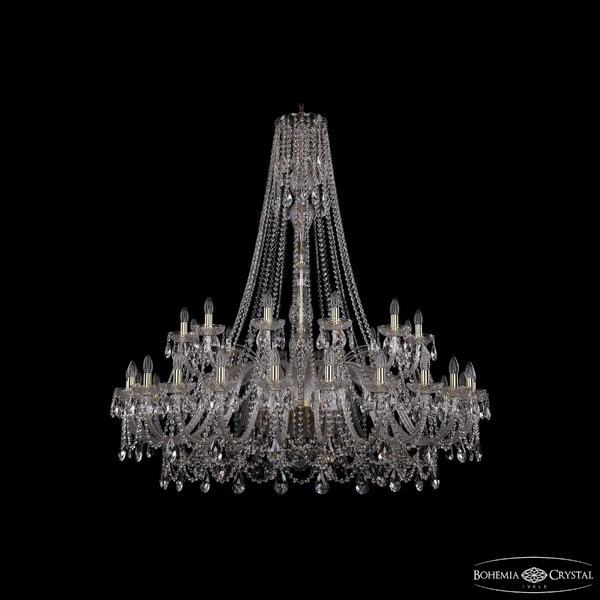 Подвесная люстра Bohemia 1411 1411/24+12/530/h-154 G