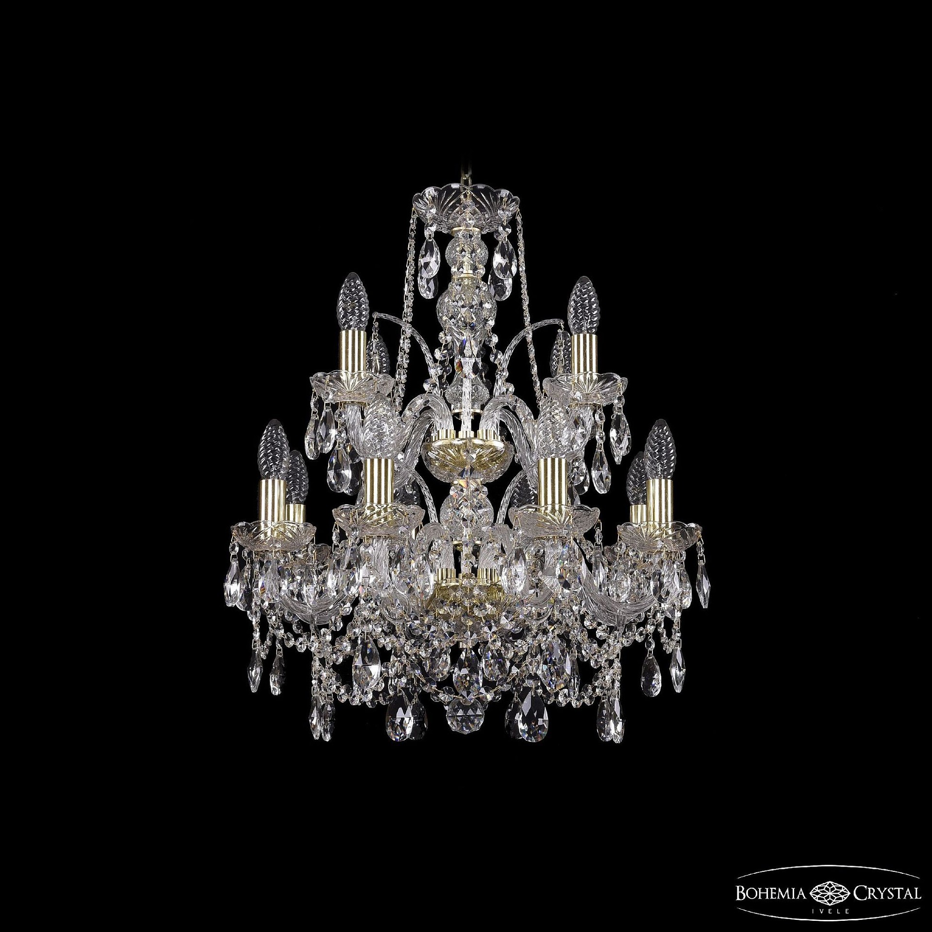 Подвесная люстра Bohemia 1411 1411/8+4/160/2d G