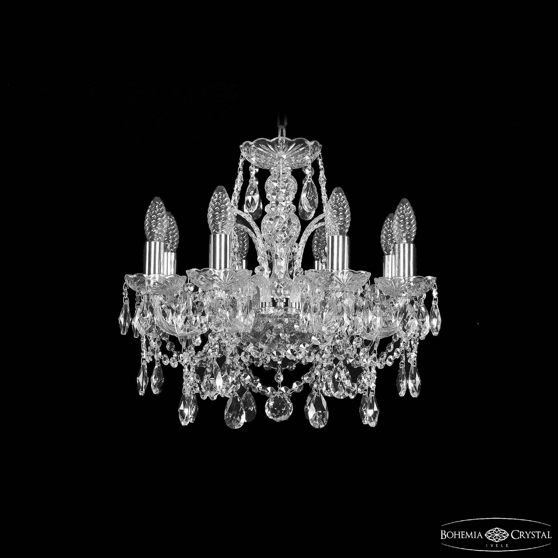 Подвесная люстра Bohemia 1411 1411/8/141 Ni