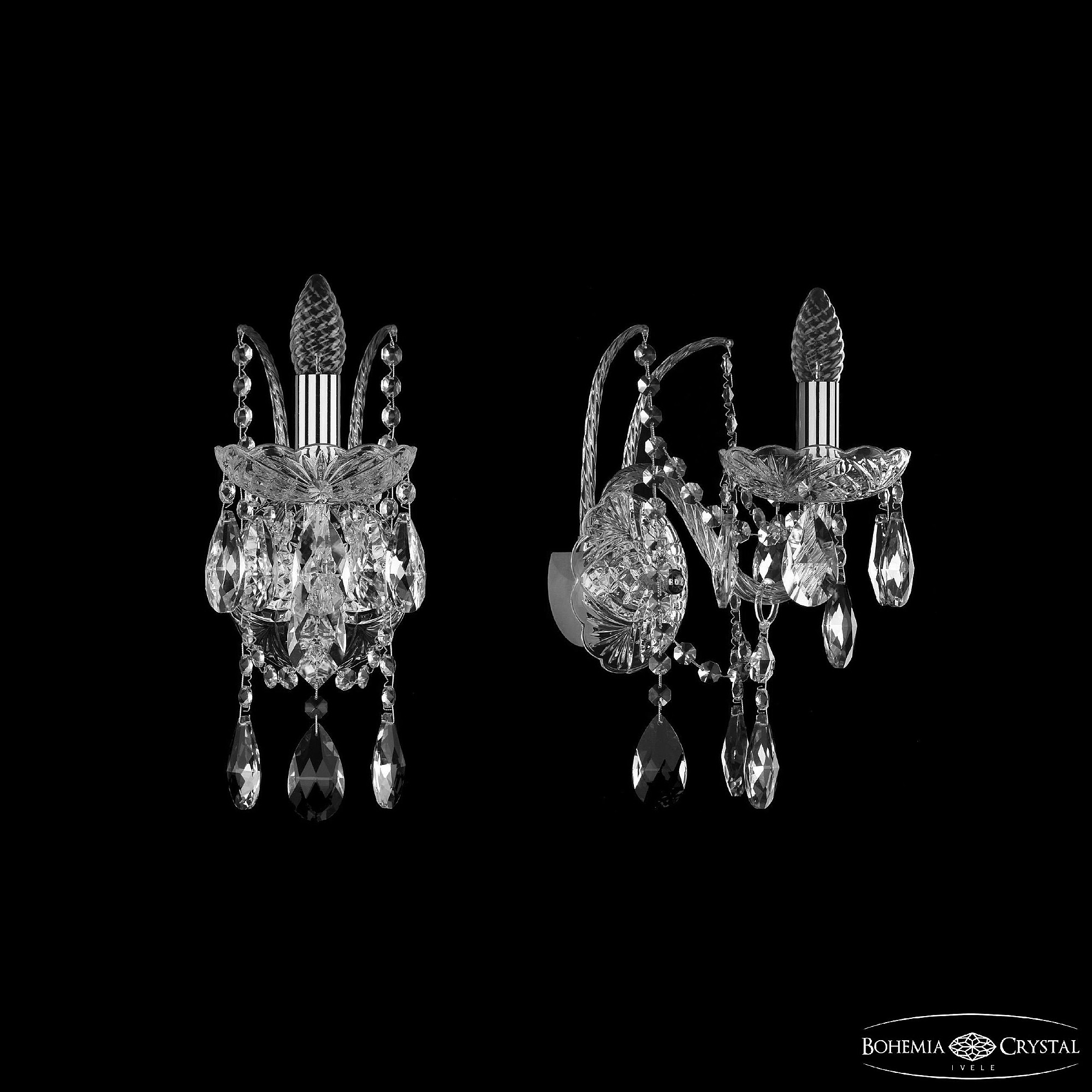 Настенное бра Bohemia 1411 1411B/1/160/XL Ni