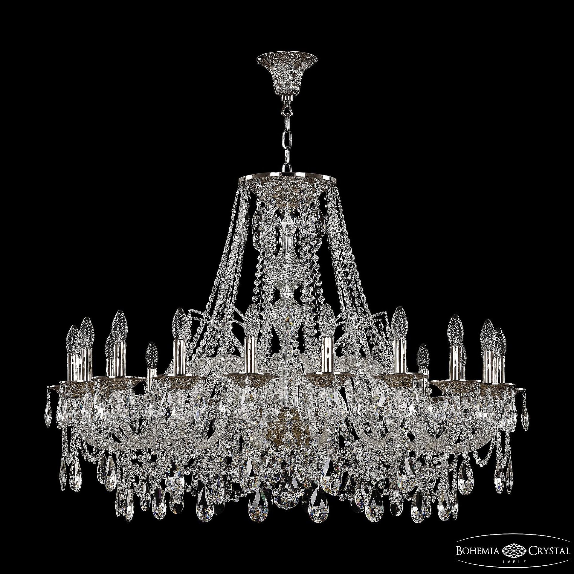 Подвесная люстра Bohemia 1611 16211/20/400 Ni