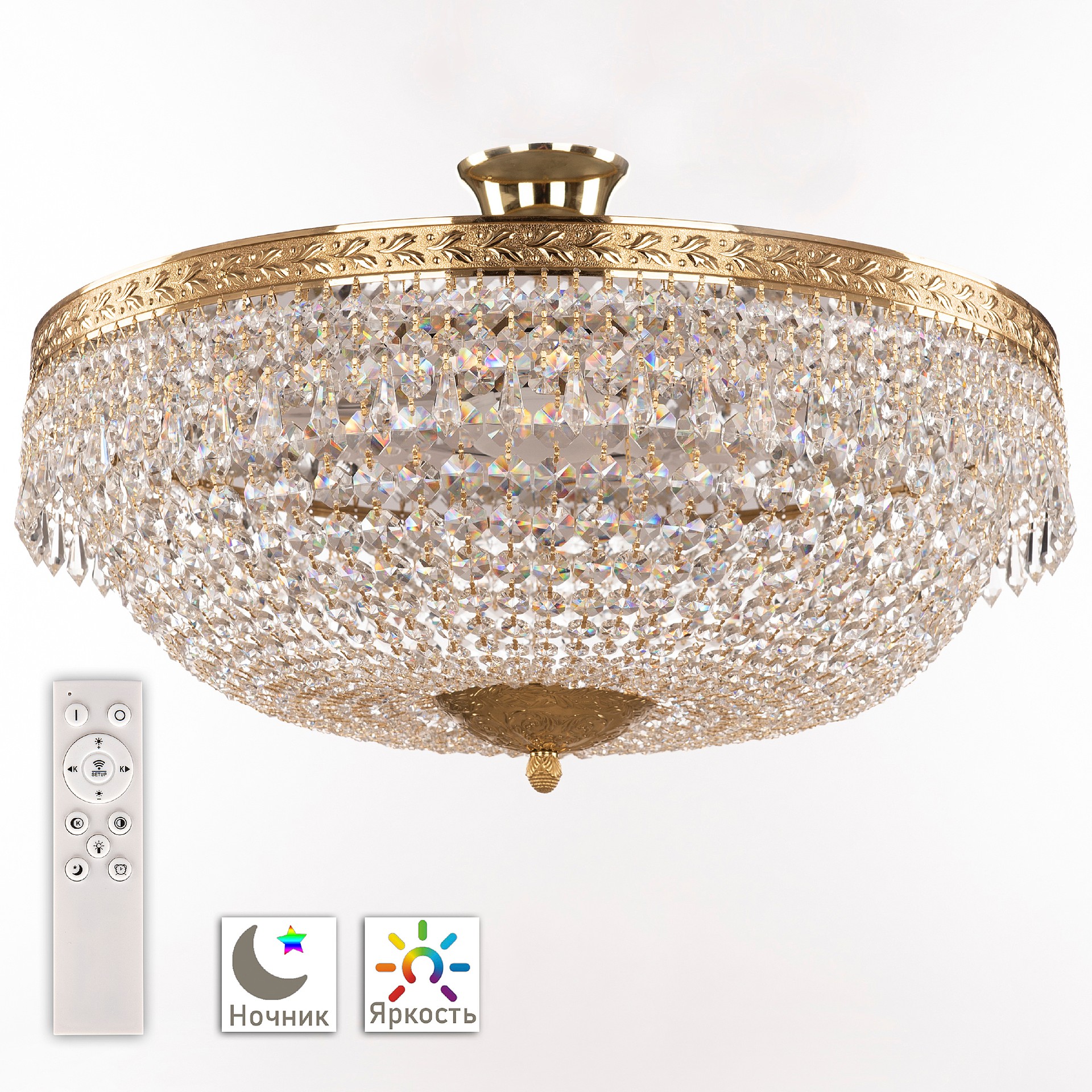 Потолочная люстра Bohemia 1901 19011/55IV/LED-DIM G