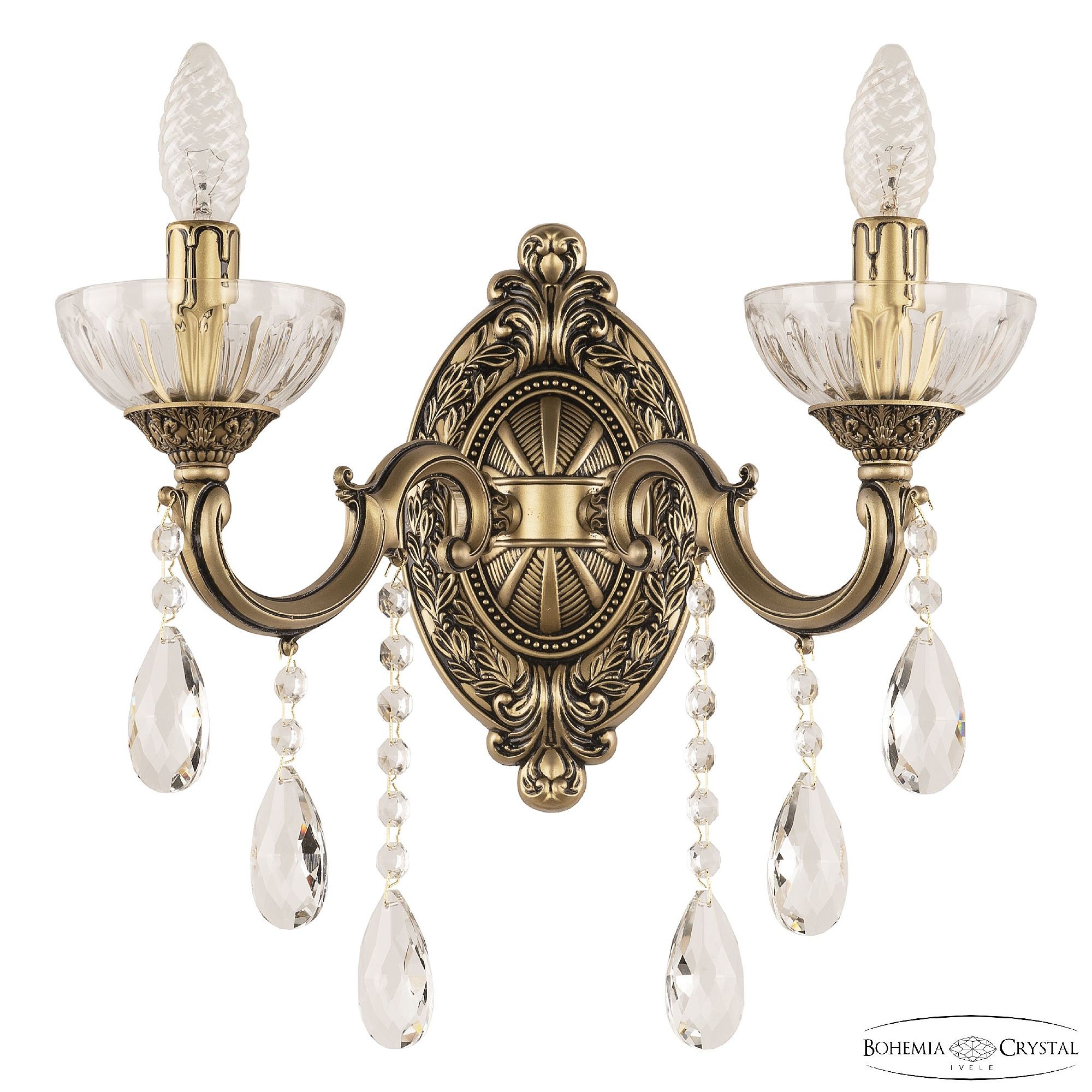 Настенное бра Bohemia AL7801 AL7801B10/2/175 B AGB P Clear/M-1H