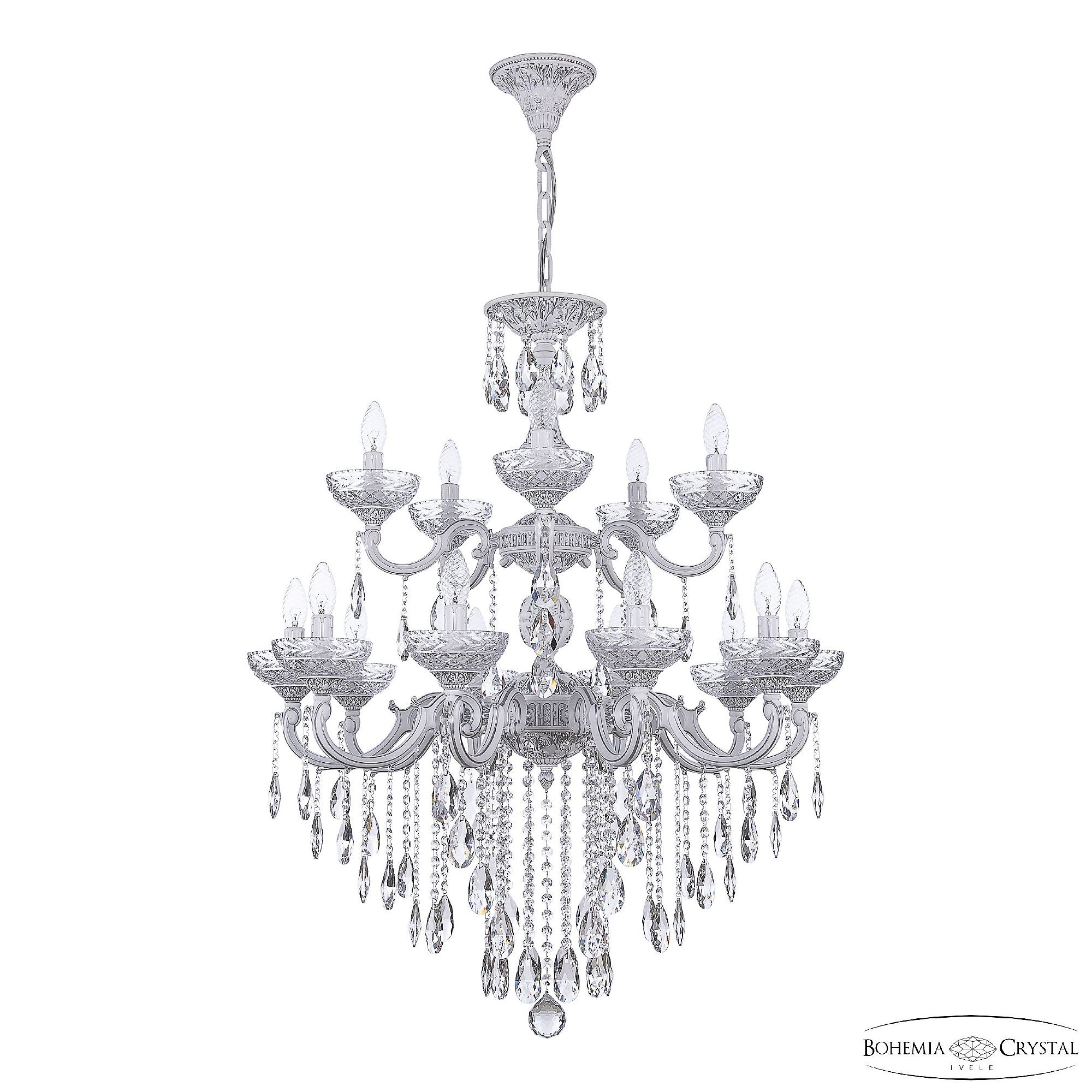 Подвесная люстра Bohemia AL7801 AL78101/10+5/250/2D B WMN P Clear/M-1F