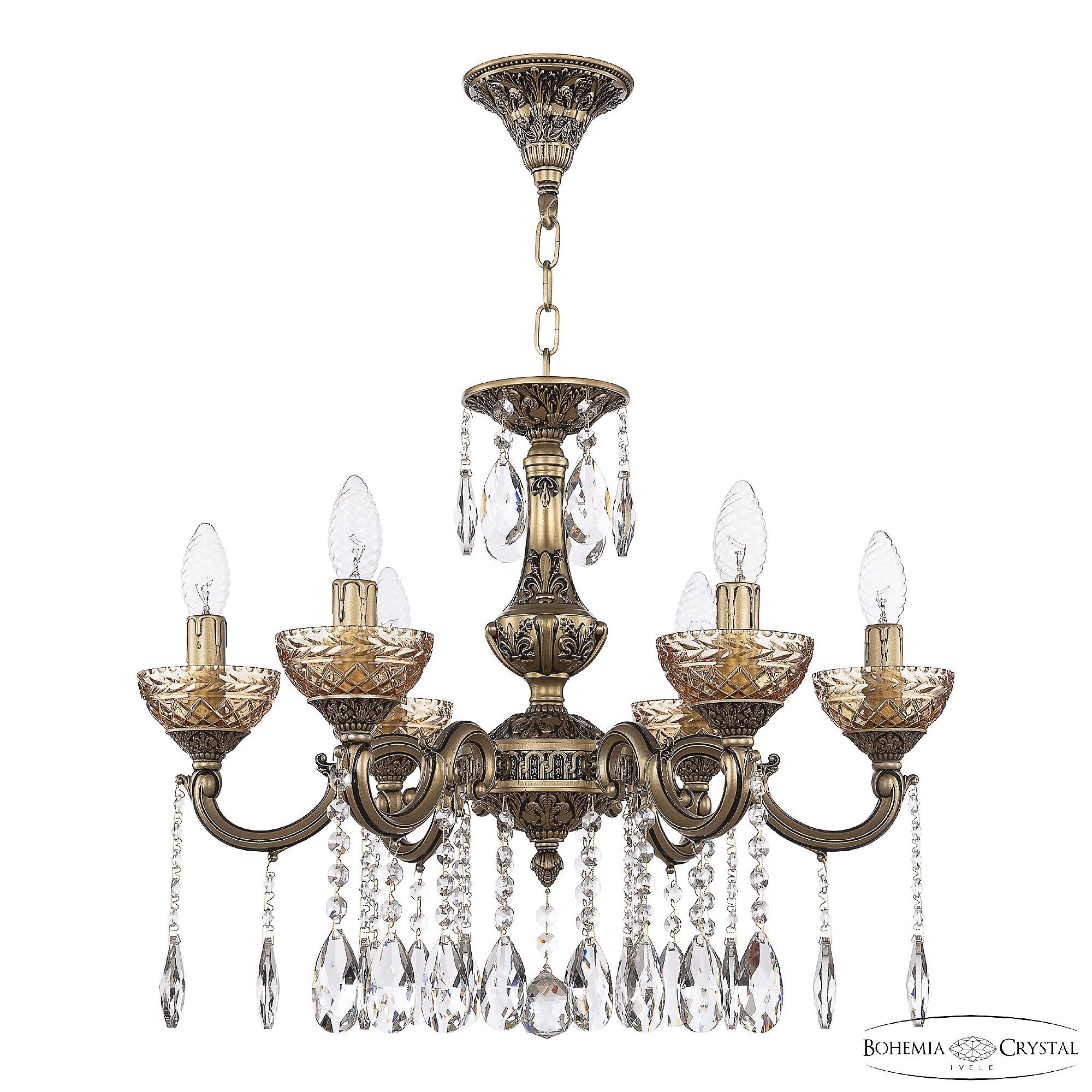 Подвесная люстра Bohemia AL7801 AL78101/6/175 A AGB P Amber/M-1F