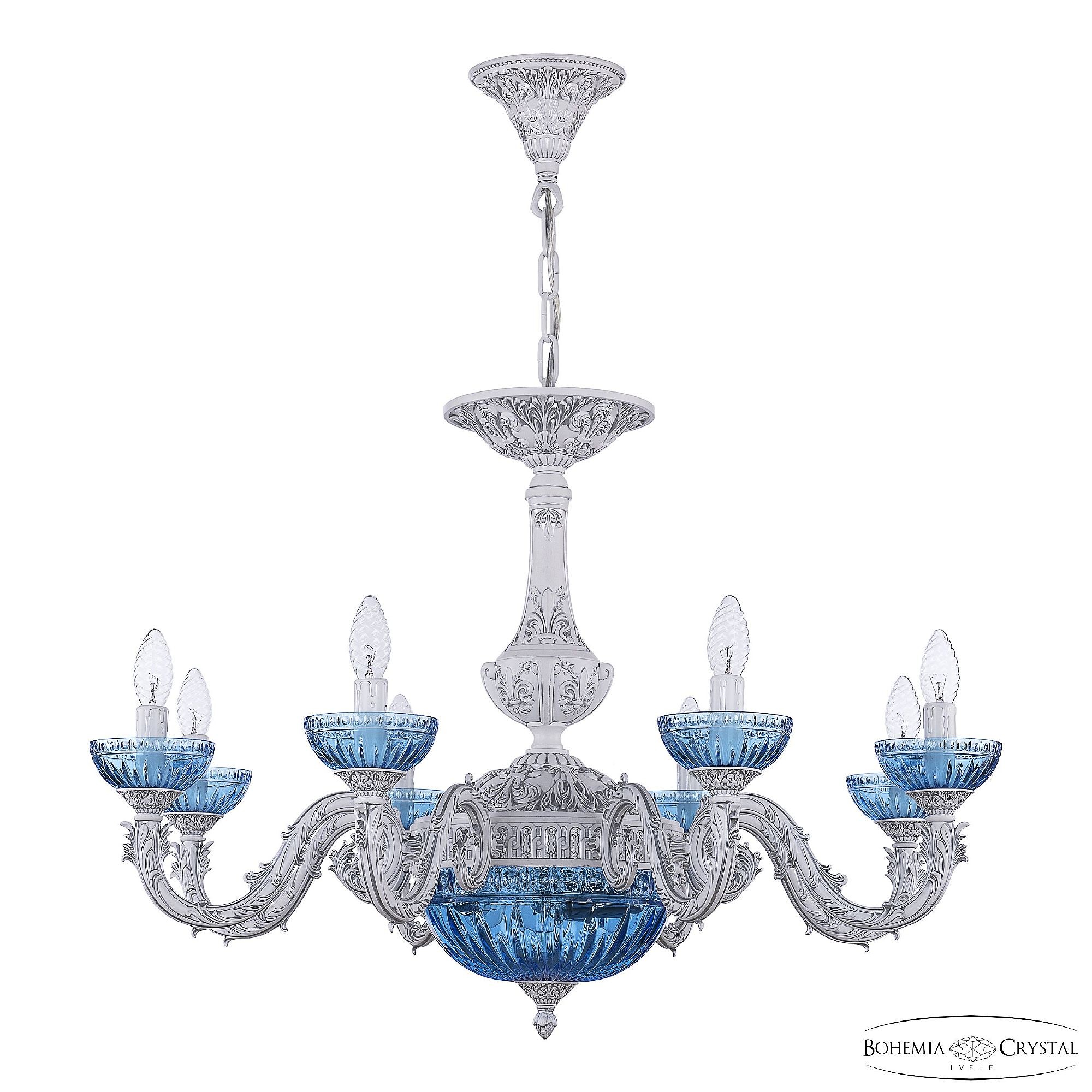 Подвесная люстра Bohemia AL7901 AL79101P/8/250 WMN P Aquamarine/M-1G