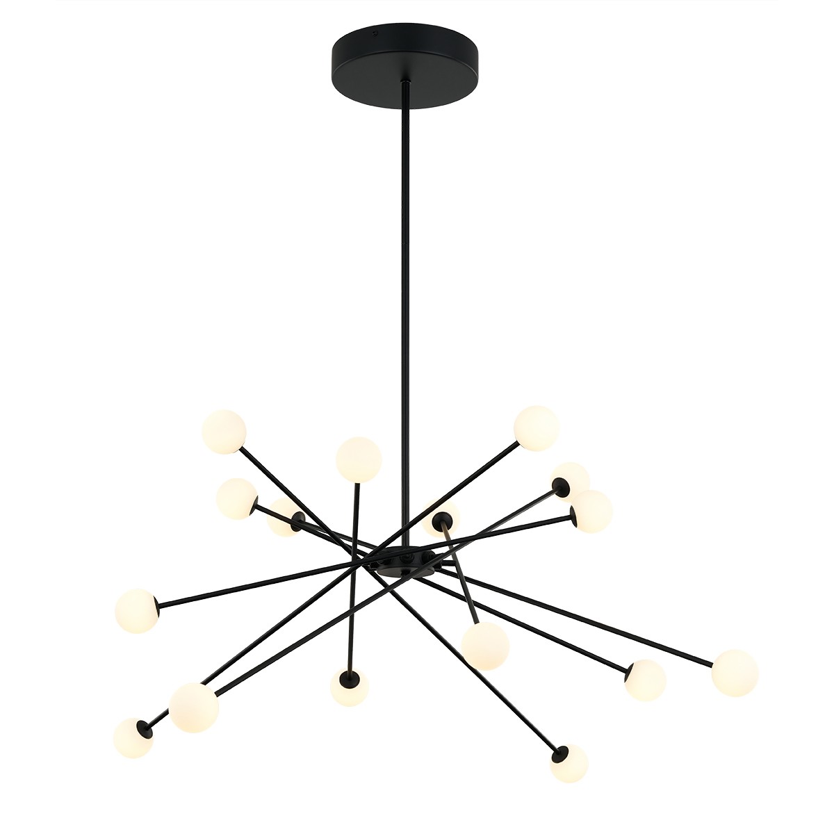 Люстра на штанге Delight Collection MD19001025 MD19001025-16A black