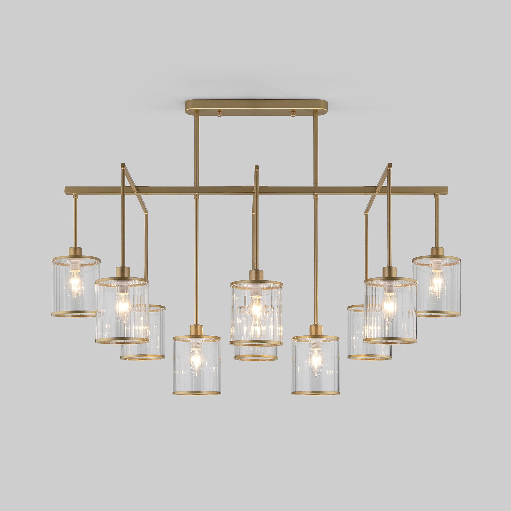 Потолочная люстра Eurosvet Inari 60144/10 золото Smart