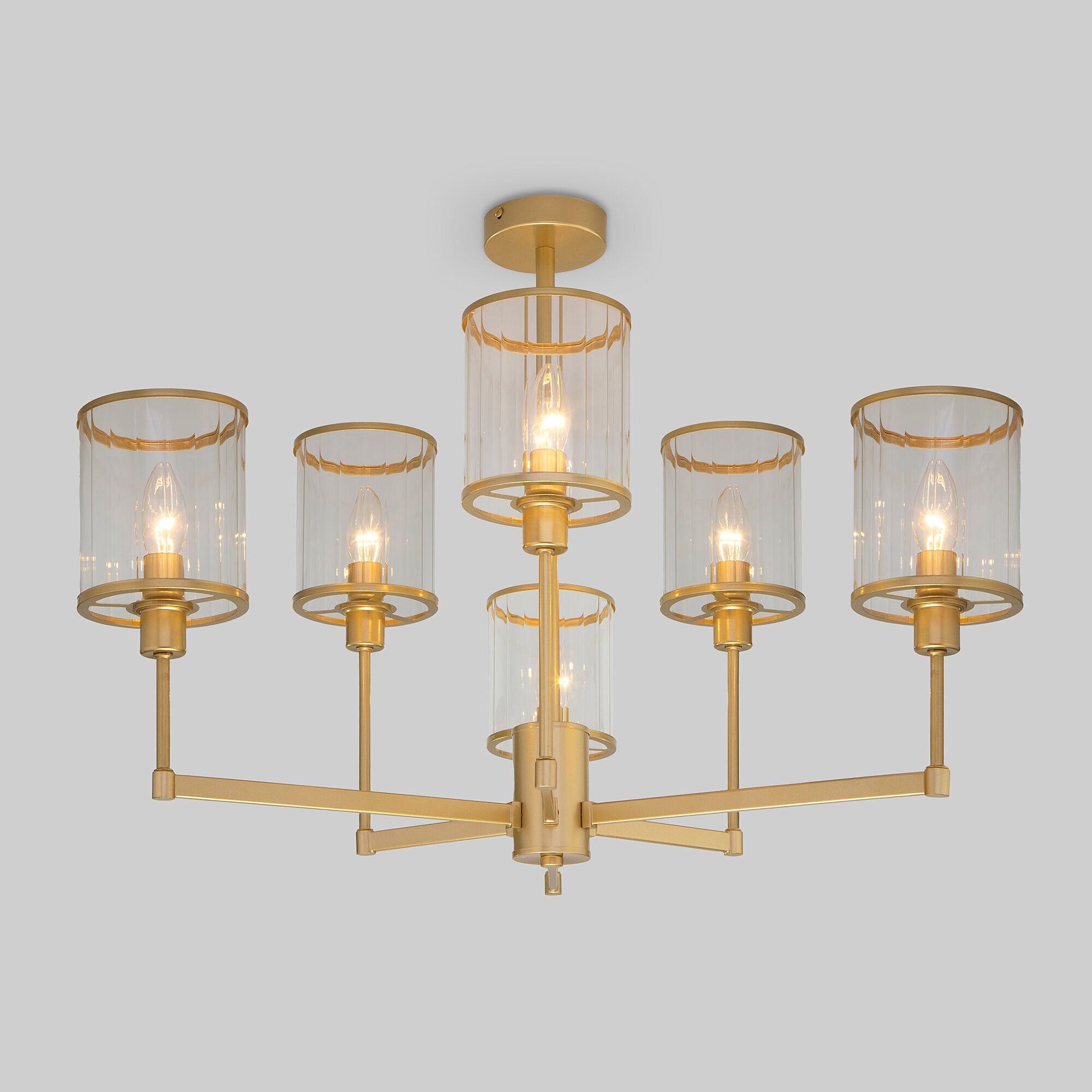 Потолочная люстра Eurosvet Inari 60144/6 золото Smart