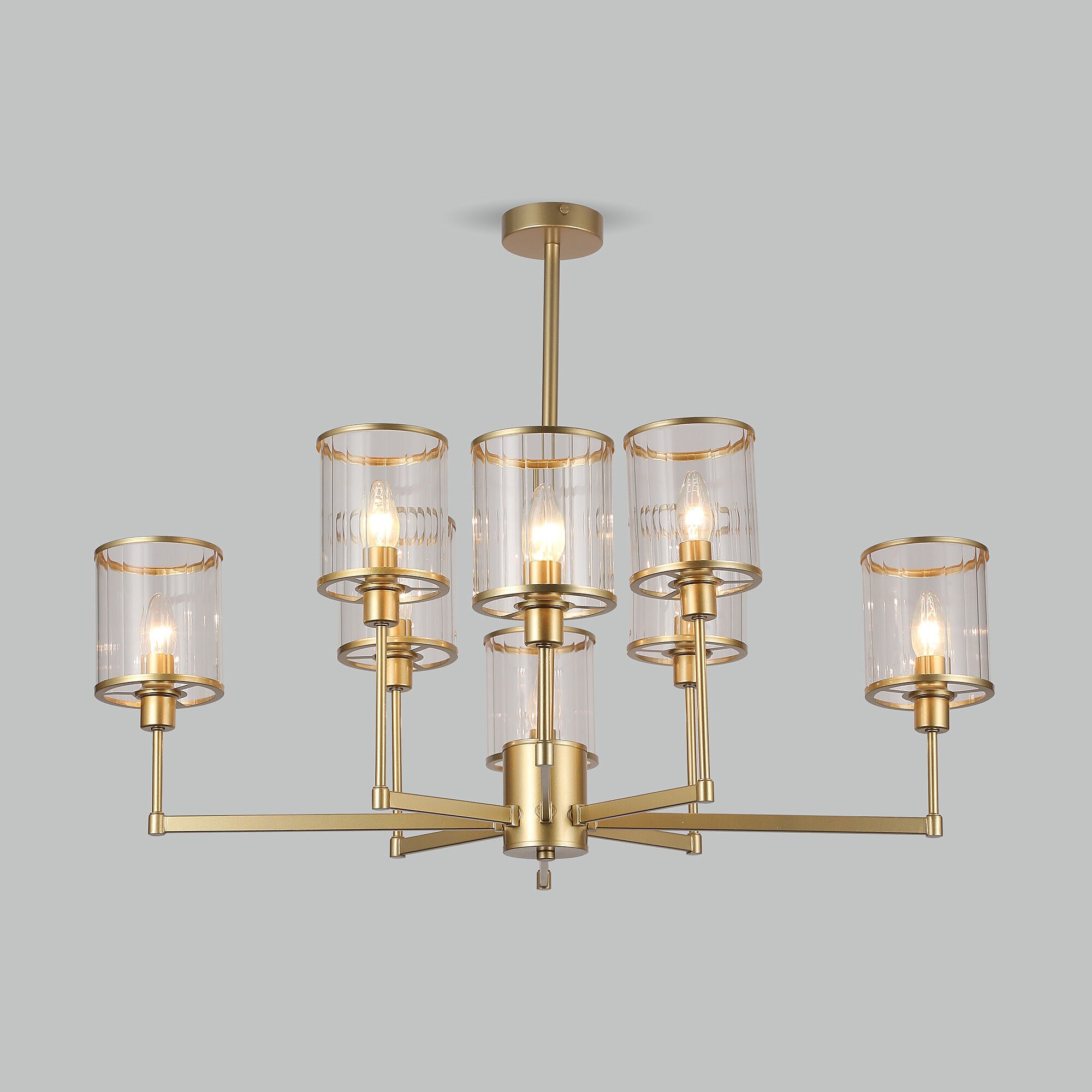 Потолочная люстра Eurosvet Inari 60144/8 золото Smart