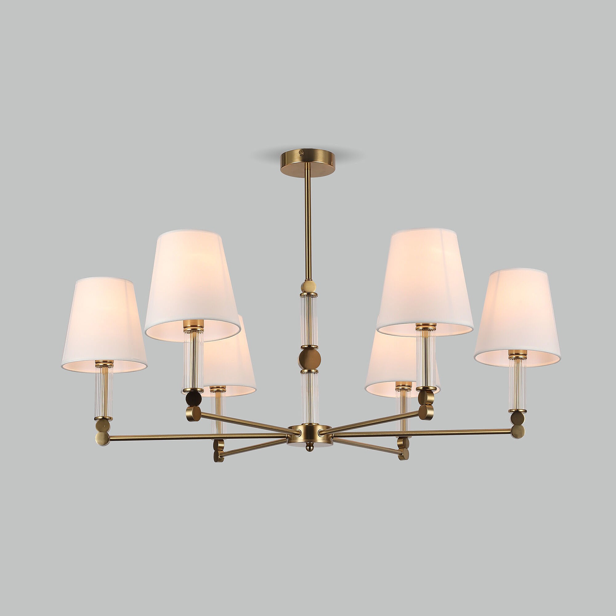 Потолочная люстра Eurosvet Conso 60145/6 латунь Smart