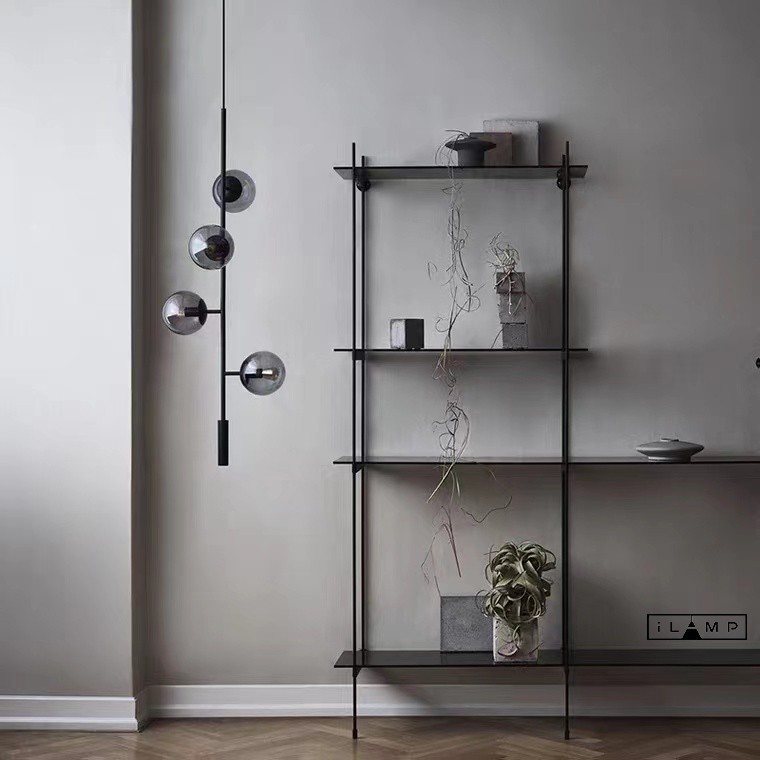 Светильник подвесной iLamp Artis 8149P/4B BK-SM