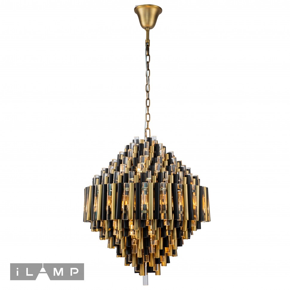 Люстра подвесная Tribeca iLamp 097D-12 MBR+BK