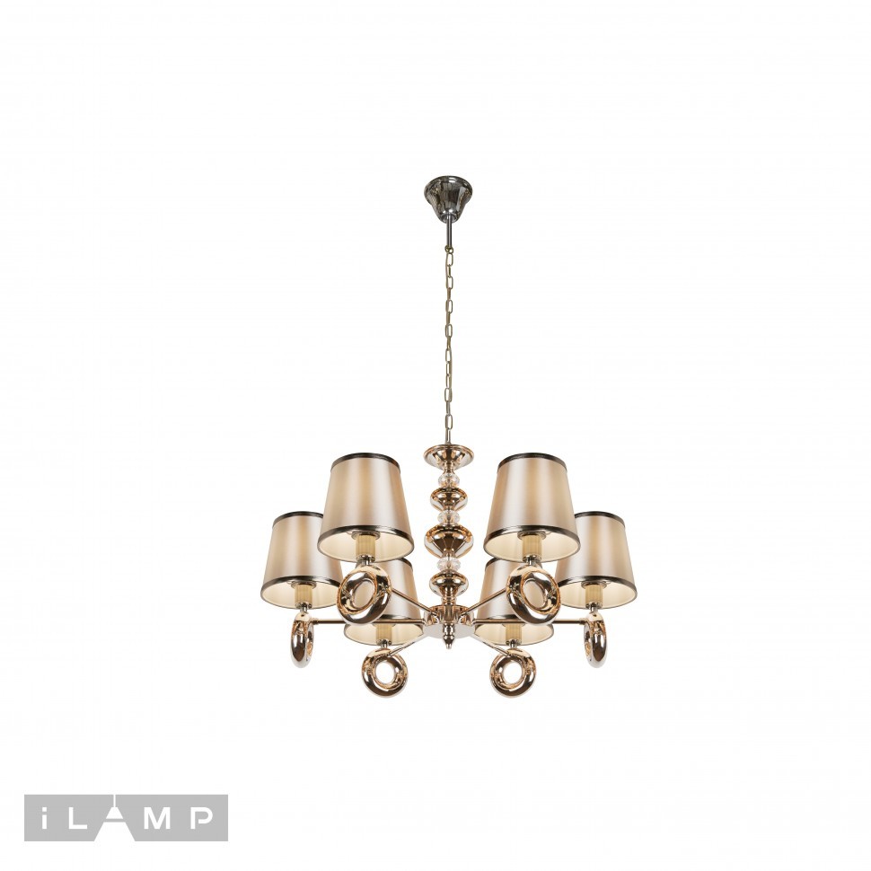 Люстра подвесная Brooklyn iLamp P2401-6 Nickel