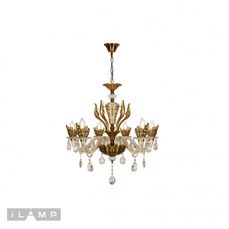Люстра подвесная Asia iLamp 61078-6 BR