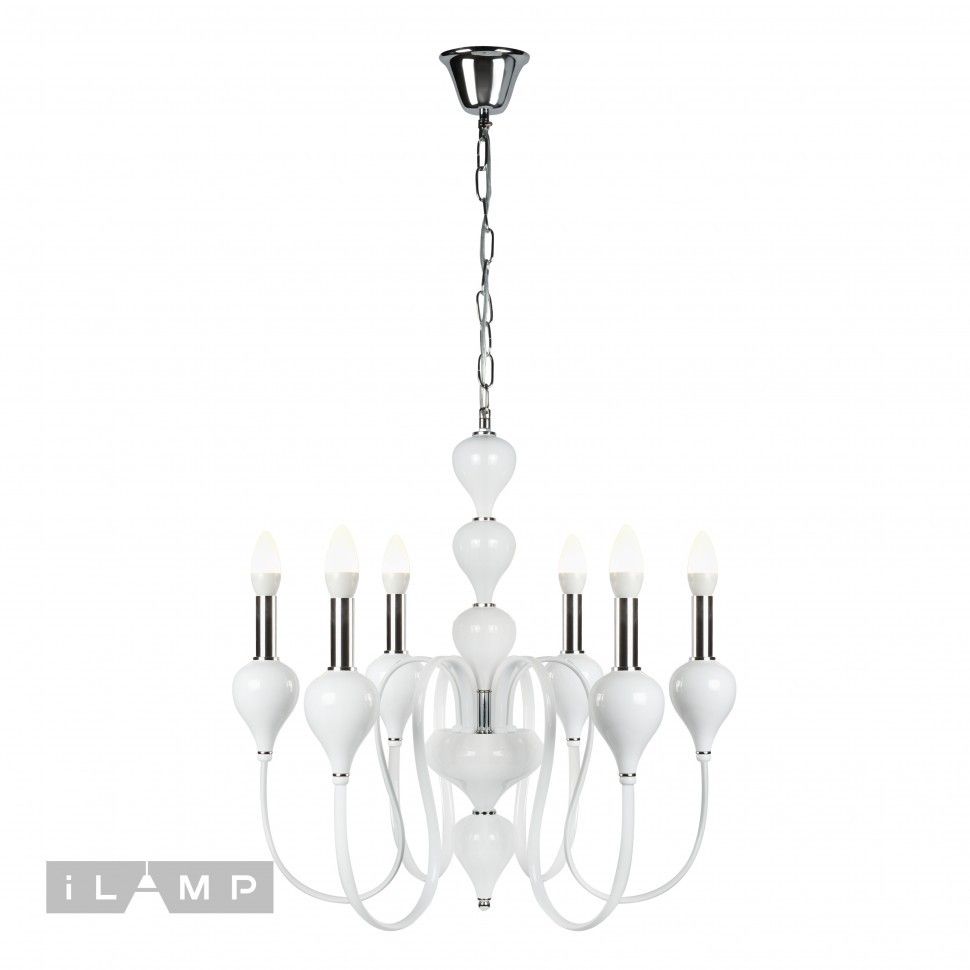Люстра подвесная Lady iLamp 88003-6 WH