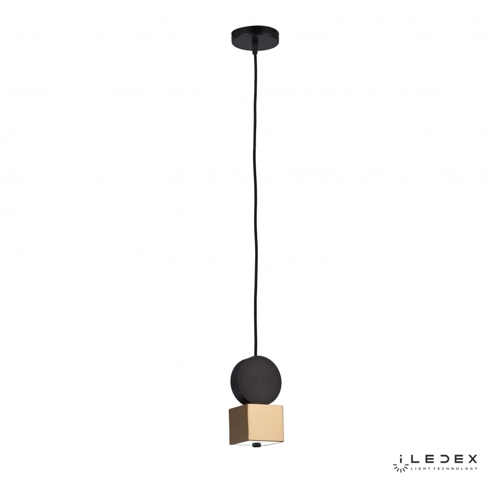 Светильник подвесной ILedex Play P818/1-6W-3000K-D80 MBK-BRZ