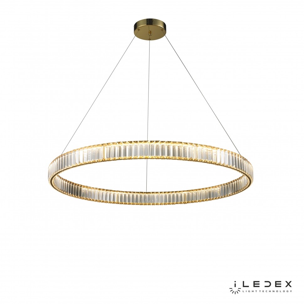 Подвесная люстра ILedex Woodstock 10920P/1-38W-3000K-D1000 GL-CL