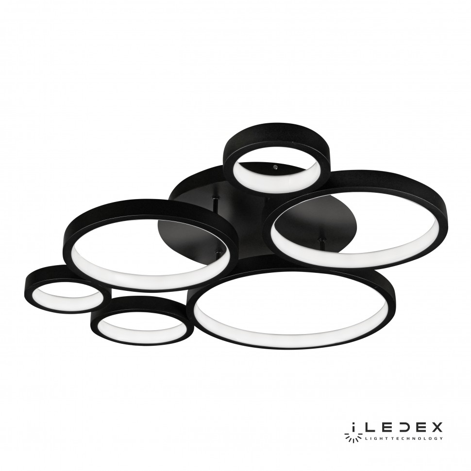 Потолочная люстра ILedex Ring Star 9004-6-X-T BK