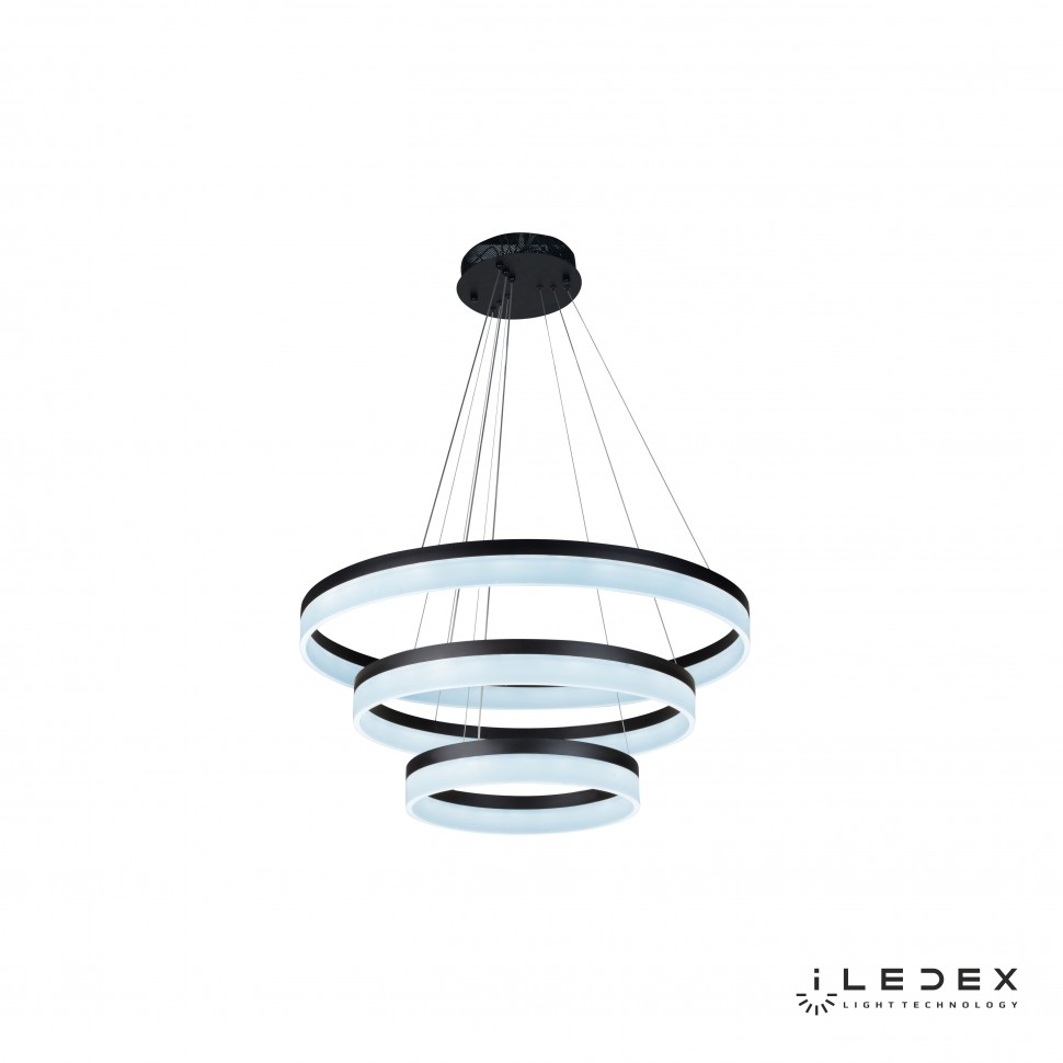Подвесная люстра ILedex Around D0301-3 (400x600x800) BK