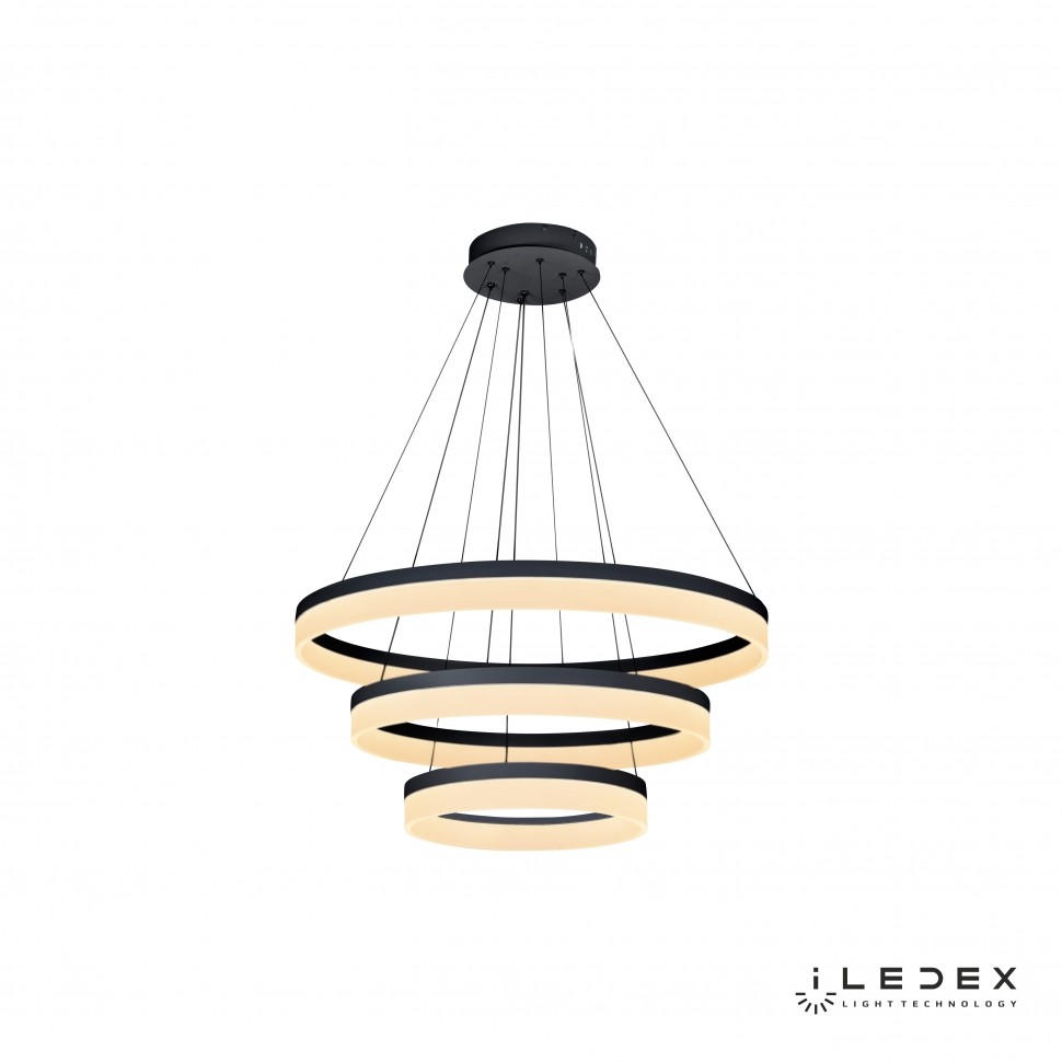 Подвесная люстра ILedex Around D0301-3 (200x400x600) BK