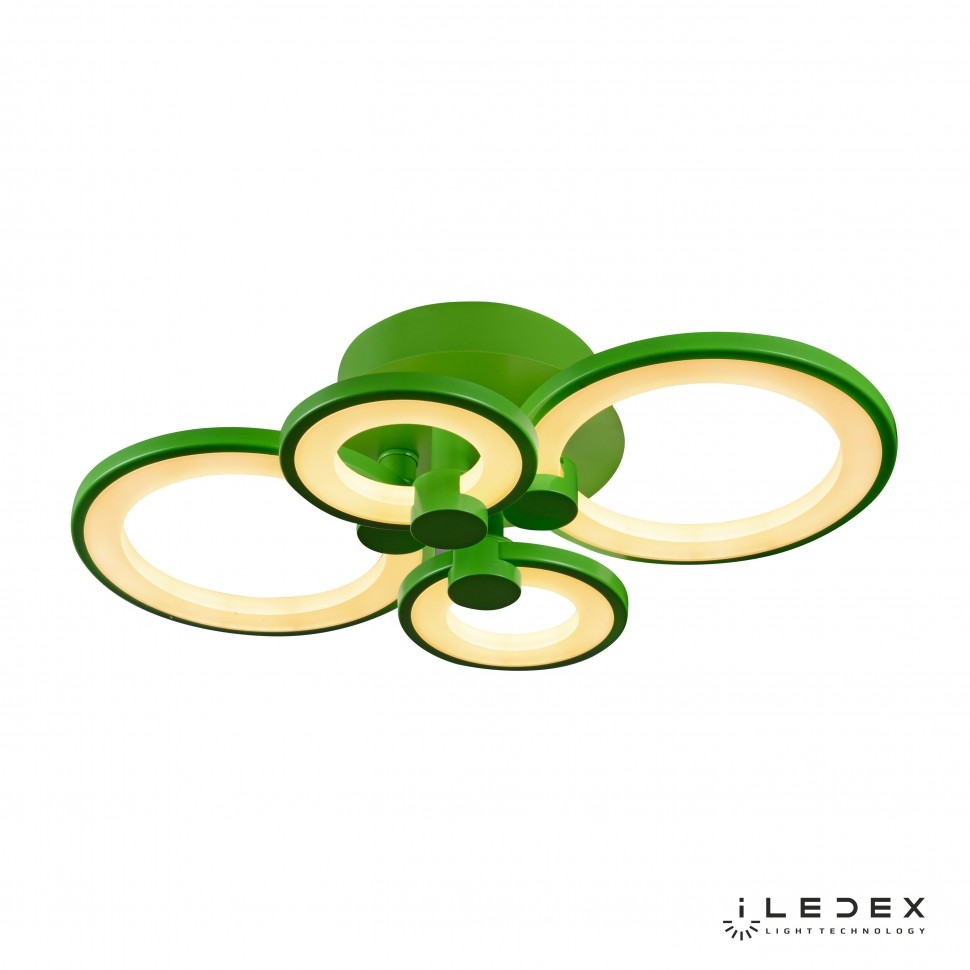 Потолочная люстра ILedex Ring A001/4 GREEN