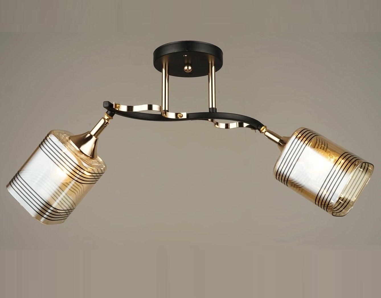 Потолочная люстра Мелодия Света P5706-2 BK+GD 000020589